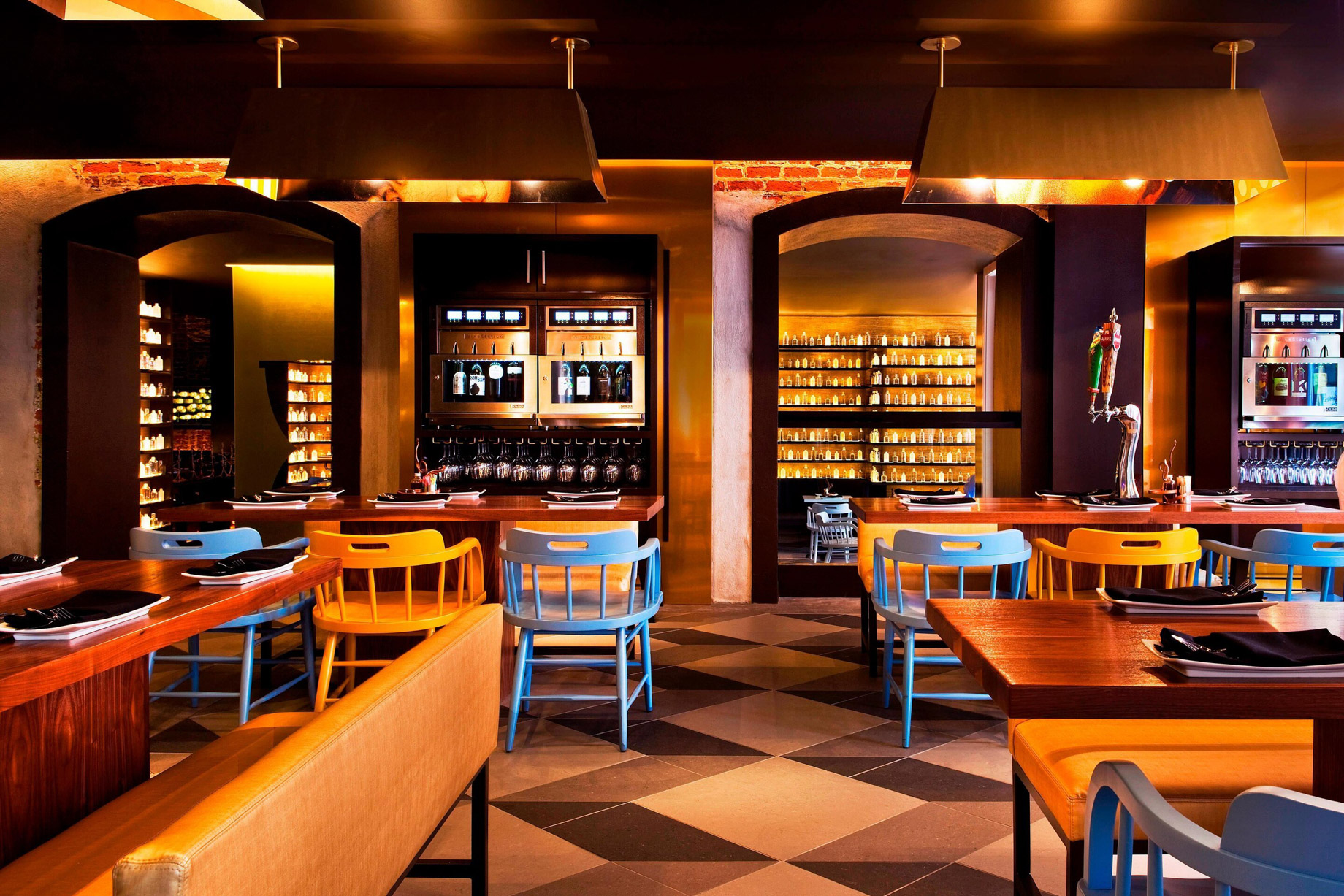 W New Orleans French Quarter Hotel - New Orleans, LA, USA - Sobou Restaurant Table Setting