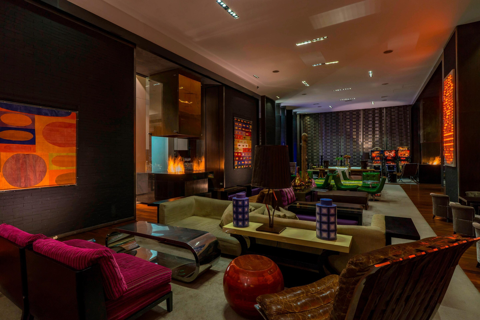 W Santiago Hotel – Santiago, Chile – W Lounge With Noso Restaurant