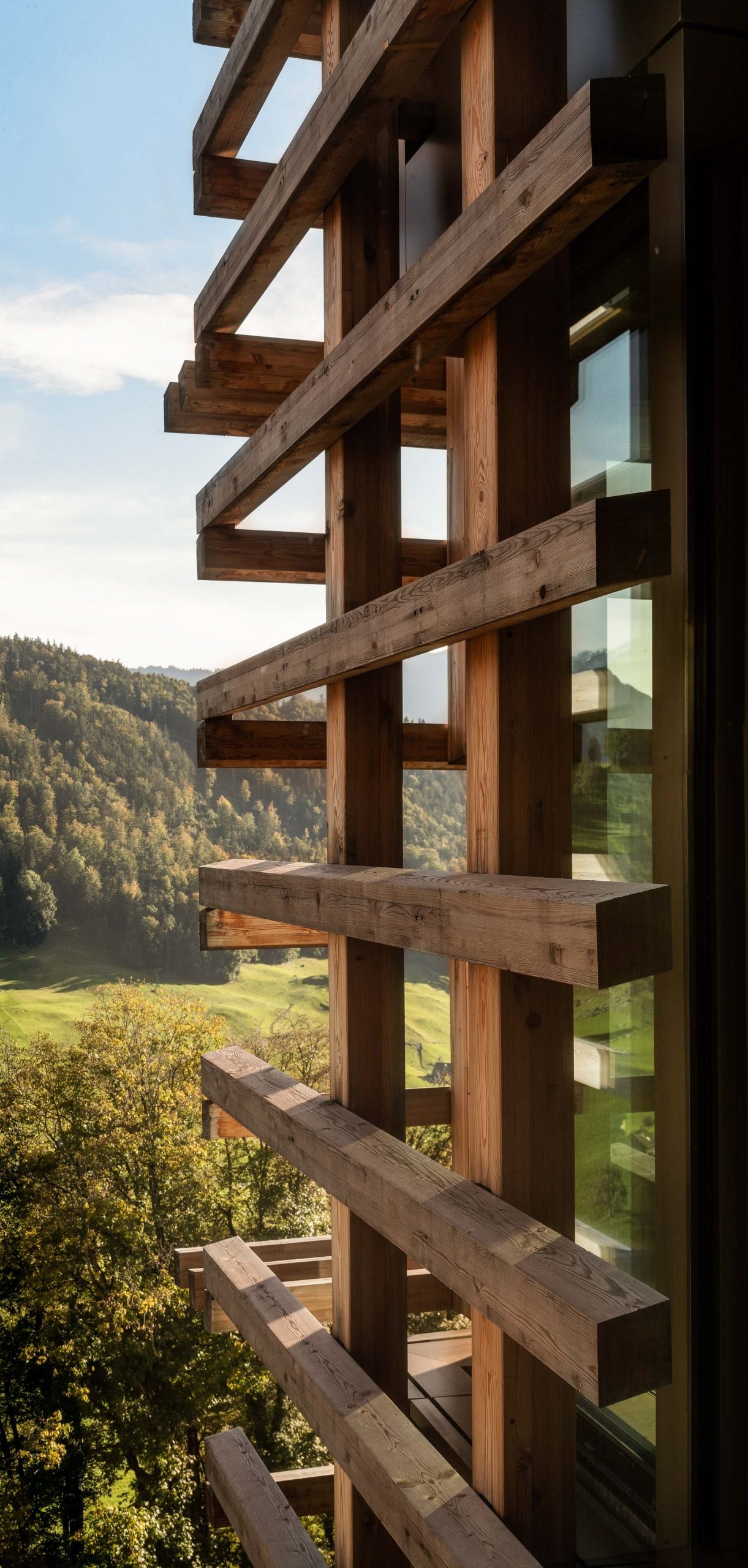 Waldhotel – Burgenstock Hotels & Resort – Obburgen, Switzerland – Exterior Wood Structure