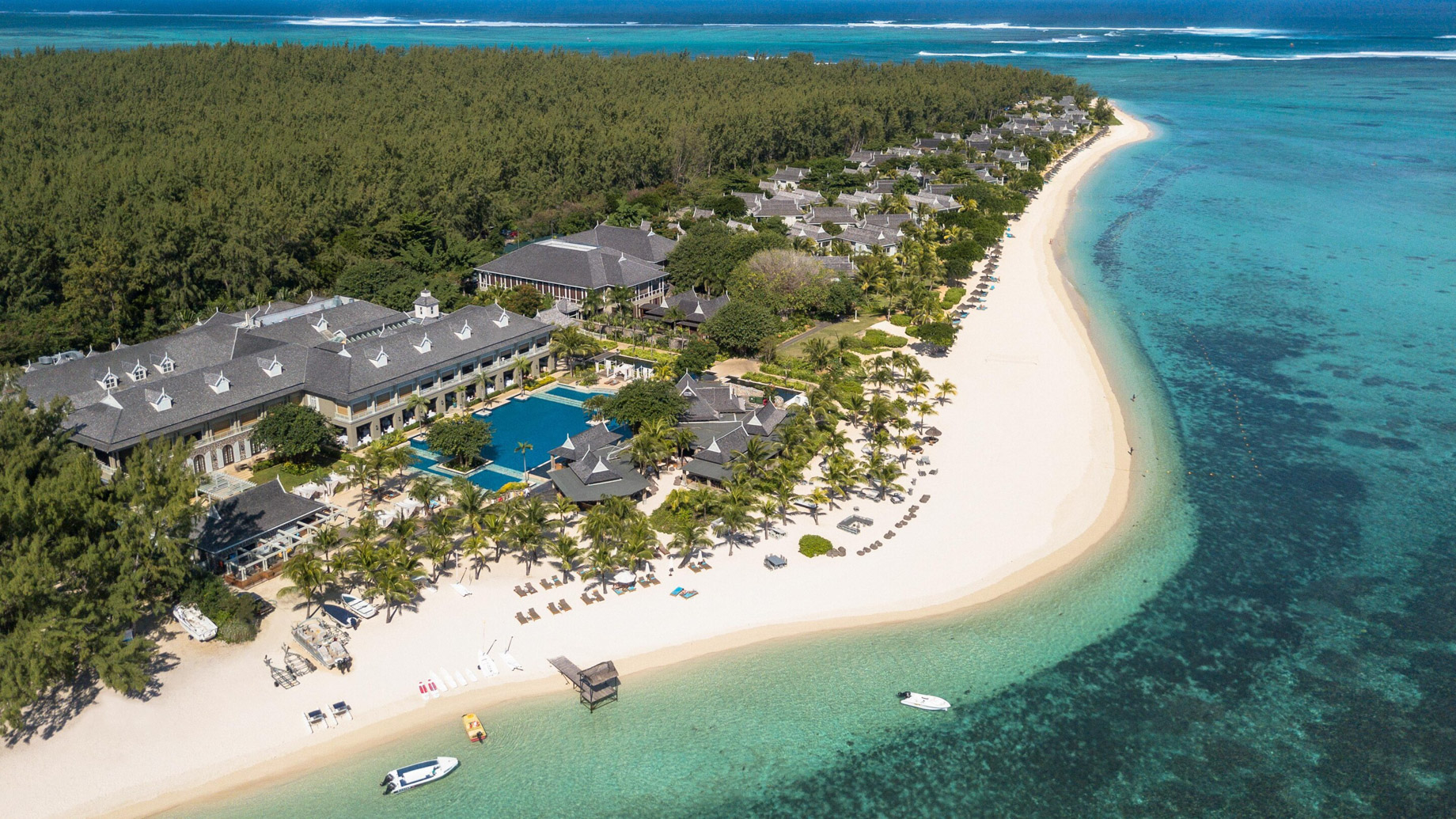 JW Marriott Mauritius Resort – Mauritius – Resort Beach Aerial View
