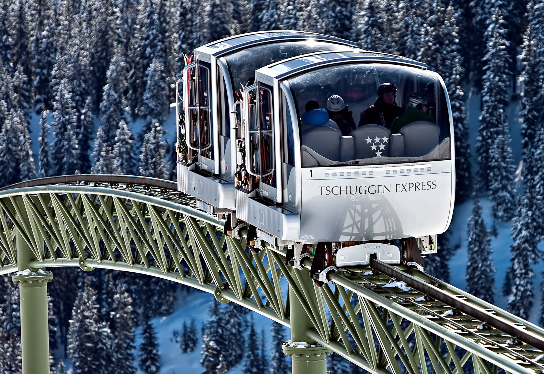 Tschuggen Grand Hotel – Arosa, Switzerland – Sky Tram Cars