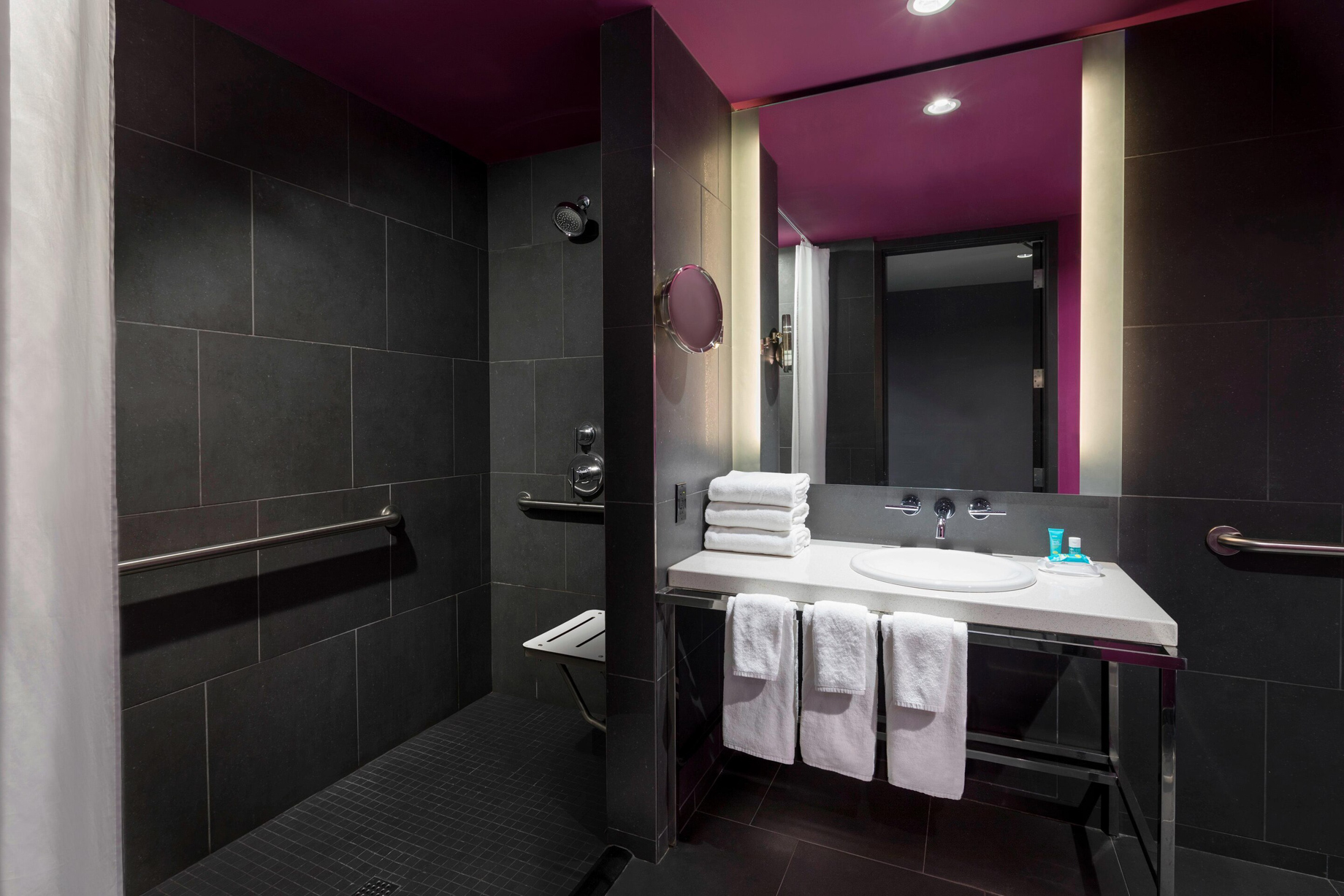 W Atlanta Downtown Hotel – Atlanta, Georgia, USA – Accessible Bathroom Shower