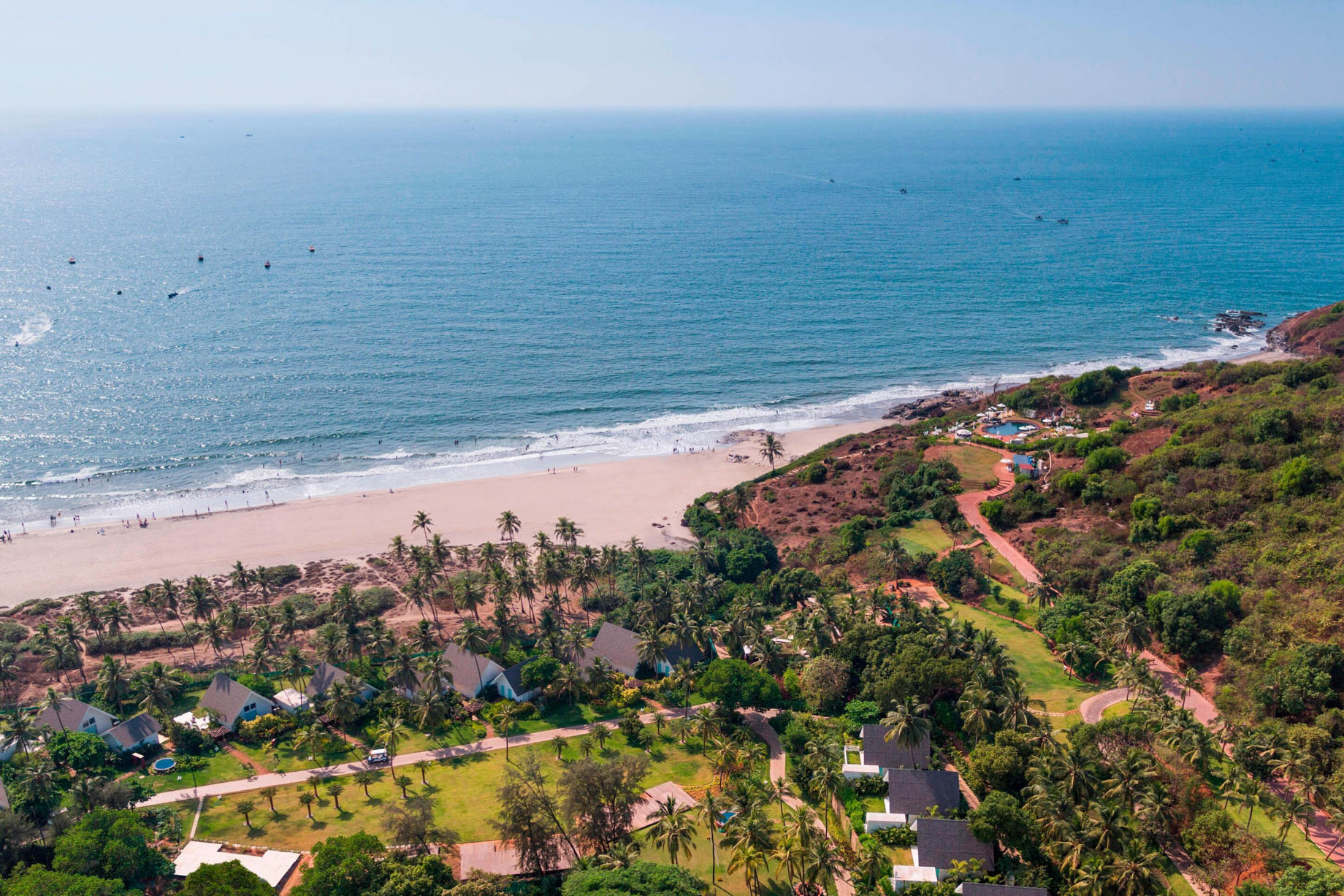 W Goa Vagator Beach Resort – Goa, India – Aerial Beach View
