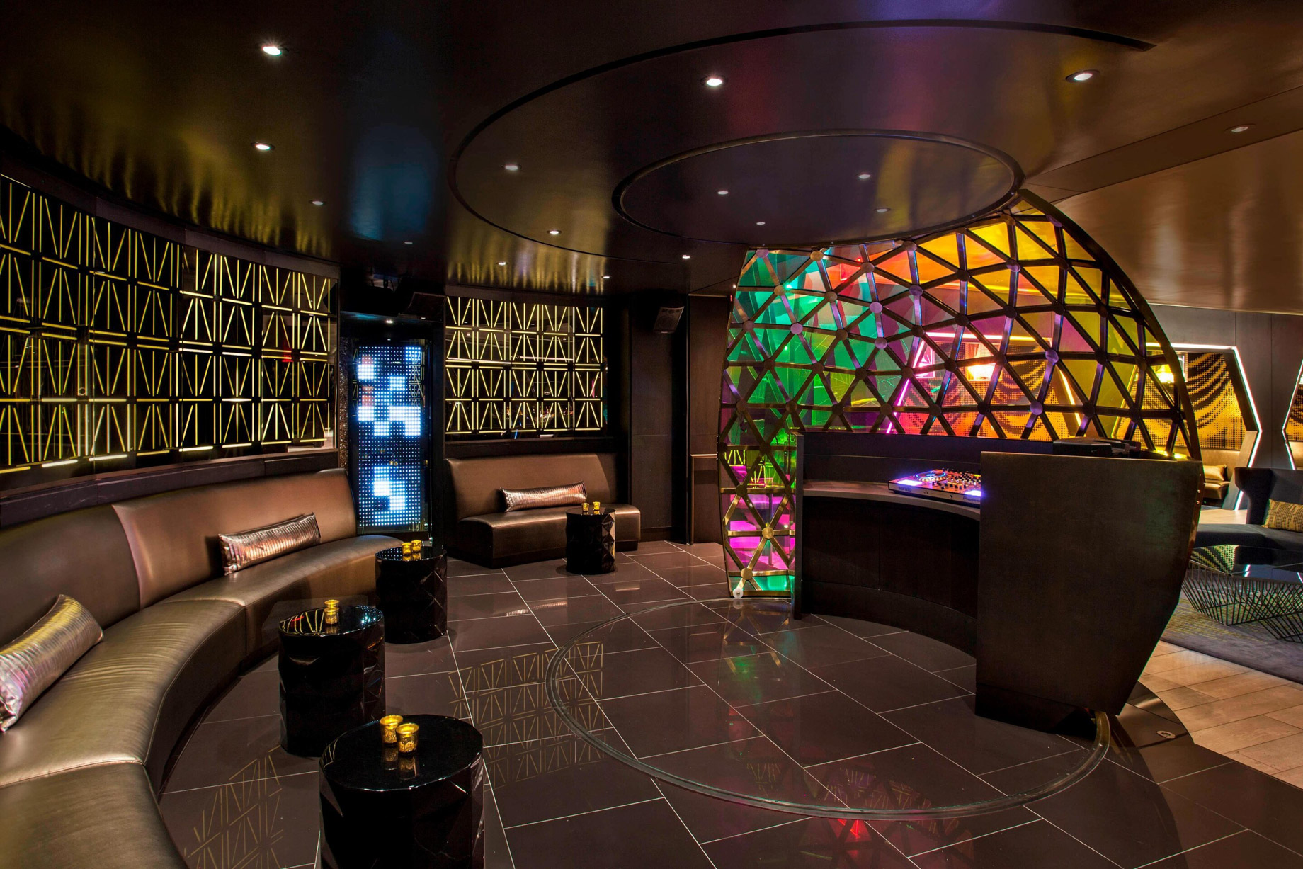 W New York Times Square Hotel - New York, NY, USA - Living Room DJ Booth Side Angle
