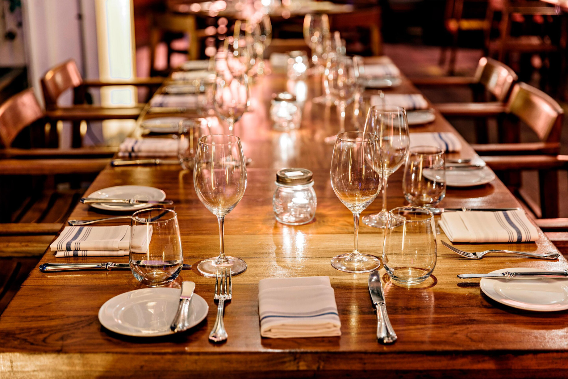 W South Beach Hotel – Miami Beach, FL, USA – The Restaurant at W South Beach Table Setting