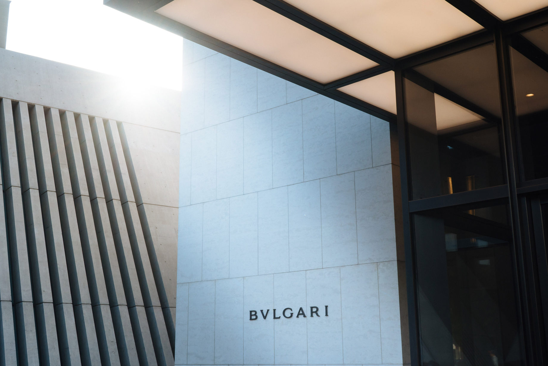 Bvlgari Hotel Beijing – Beijing, China – Hotel Exterior Front Entrance Logo