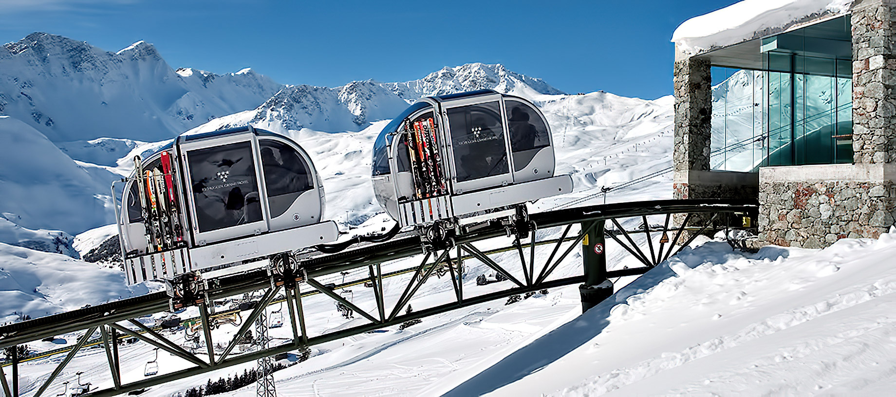 Tschuggen Grand Hotel - Arosa, Switzerland - Sky Tram Station