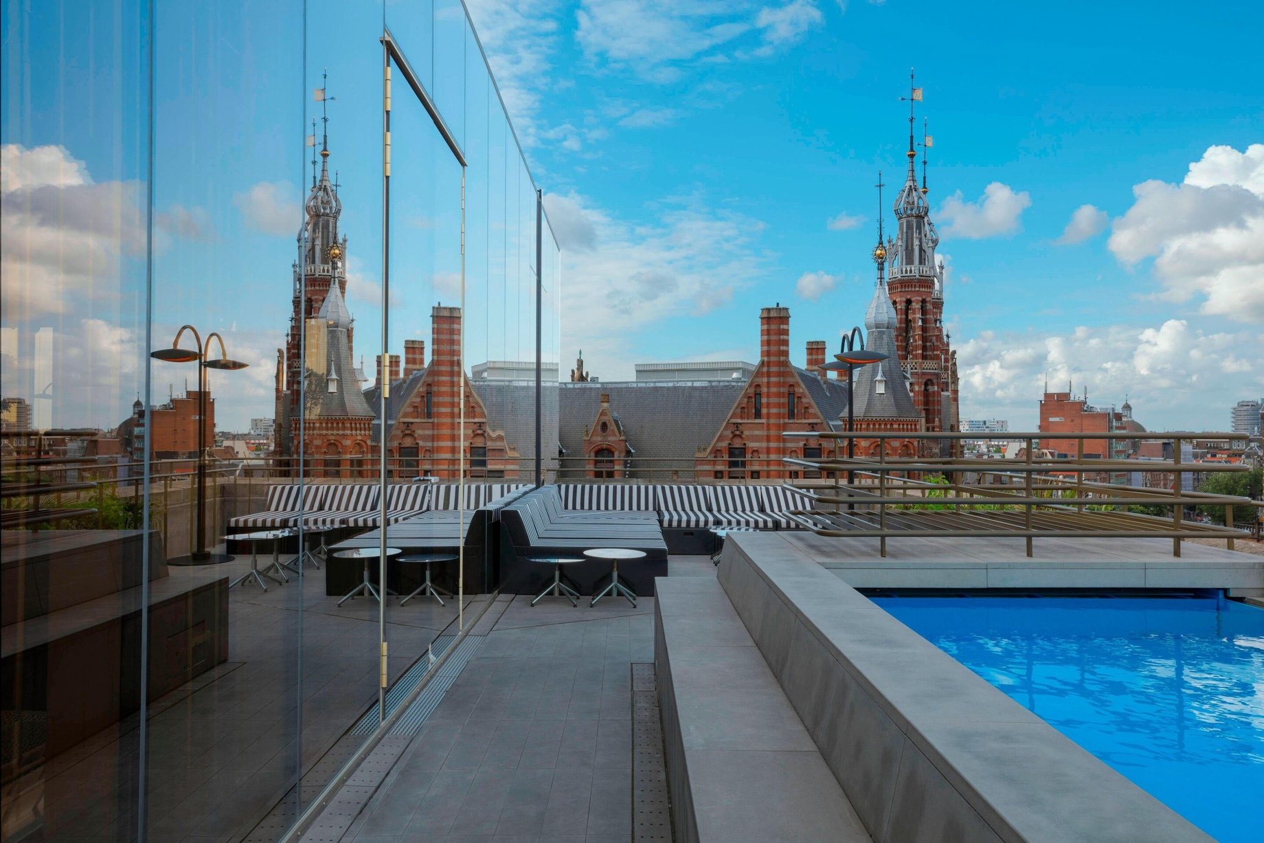 W Amsterdam Hotel – Amsterdam, Netherlands – WET Rooftop Pool Deck