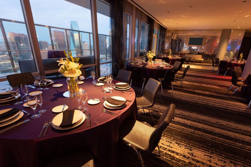 W Dallas Victory Hotel - Dallas, TX, USA - Altitude Banquet Table Setting