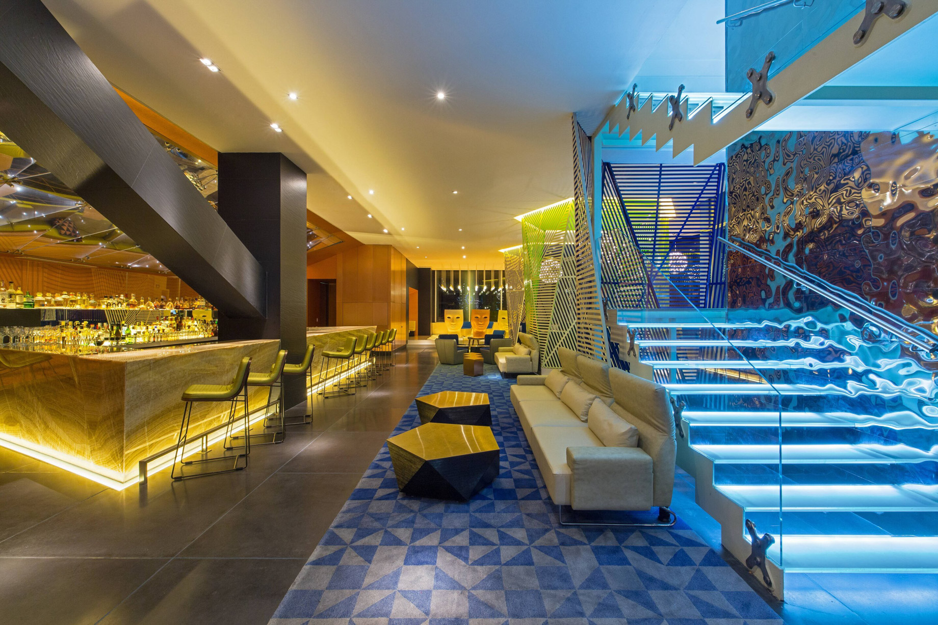 W Mexico City Hotel – Polanco, Mexico City, Mexico – Lobby Living Room Bar