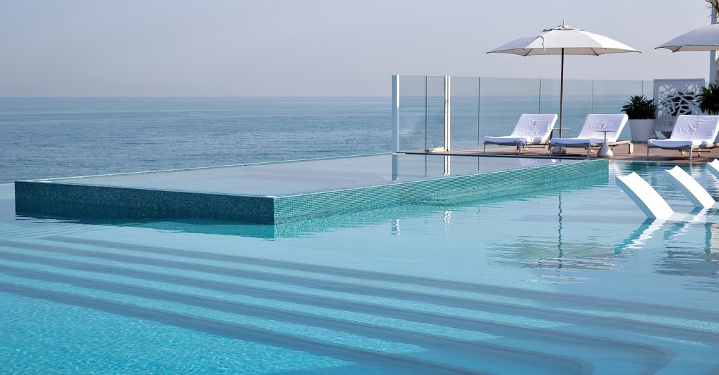 Burj Al Arab Jumeirah Hotel - Dubai, UAE - Burj Al Arab Terrace Infinity Pool Ocean View
