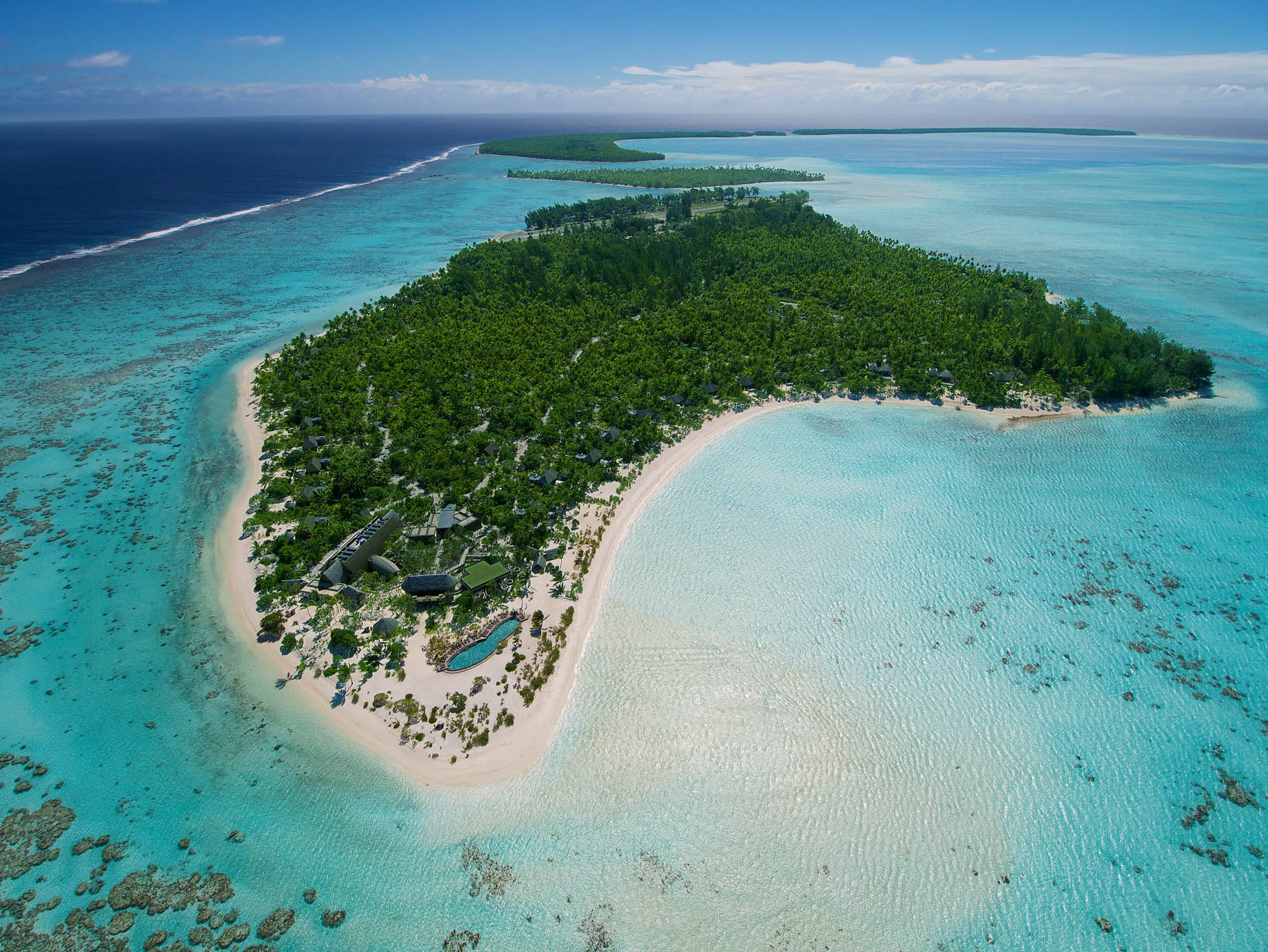 The Brando Resort - Tetiaroa Private Island, French Polynesia - Resort Aerial View