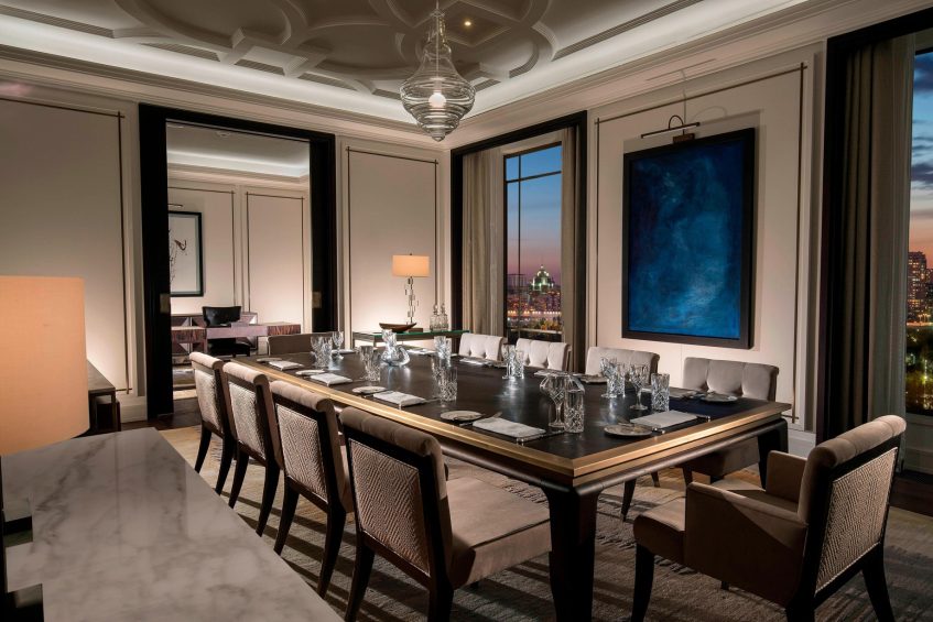 The St. Regis Astana Hotel - Astana, Kazakhstan - Presidential Suite Dining Room and Study