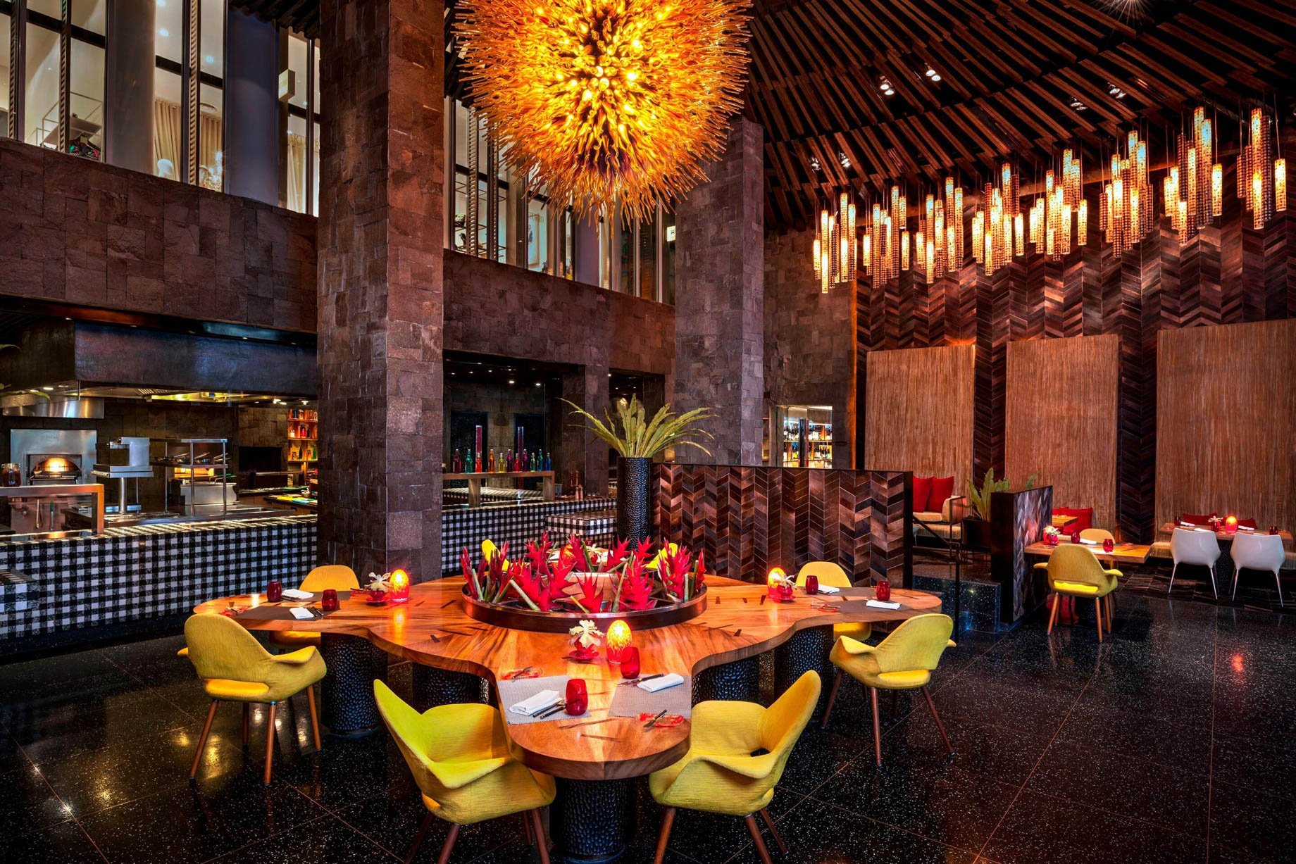W Bali Seminyak Resort – Seminyak, Indonesia – Fire Restaurant Seating