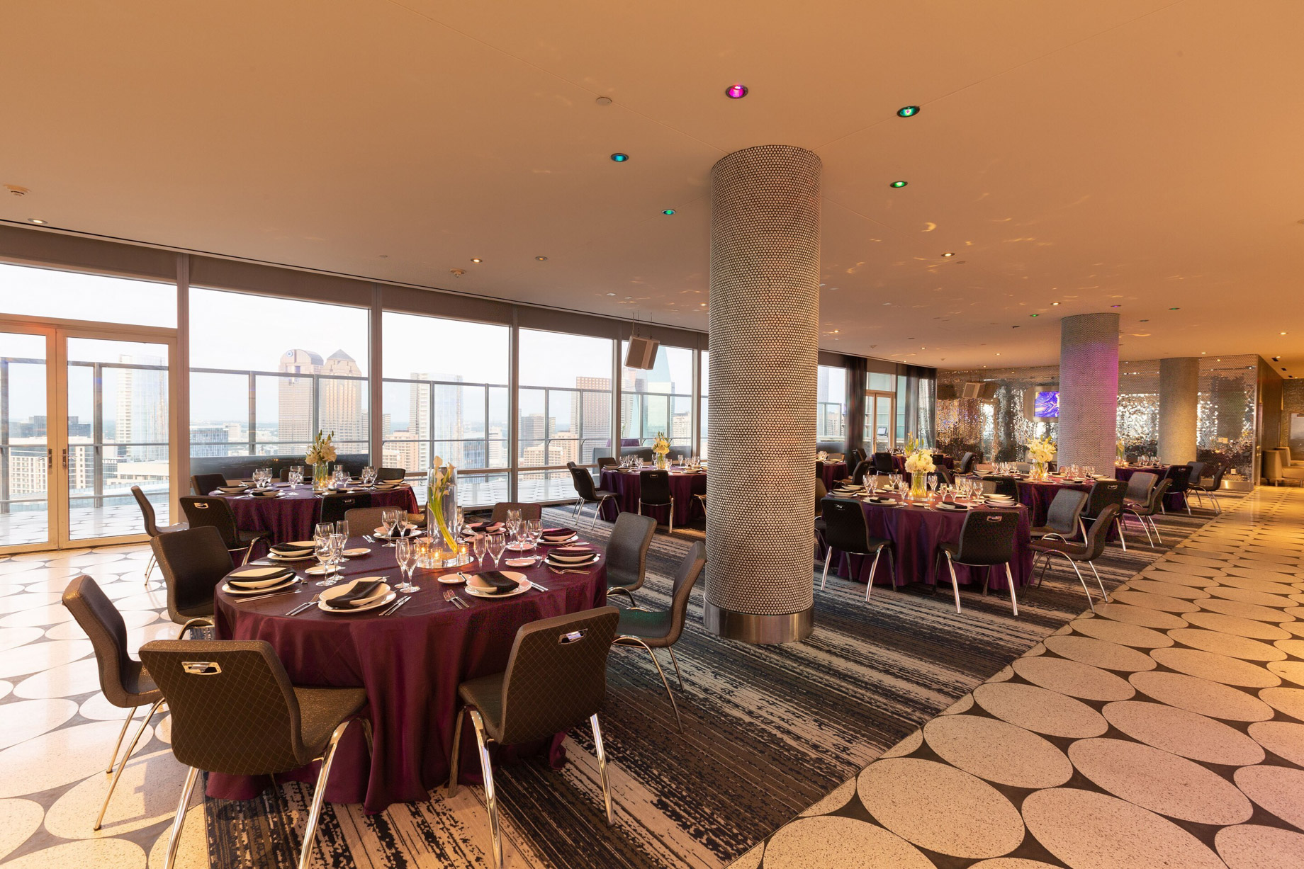 W Dallas Victory Hotel – Dallas, TX, USA – Altitude Banquet Setup