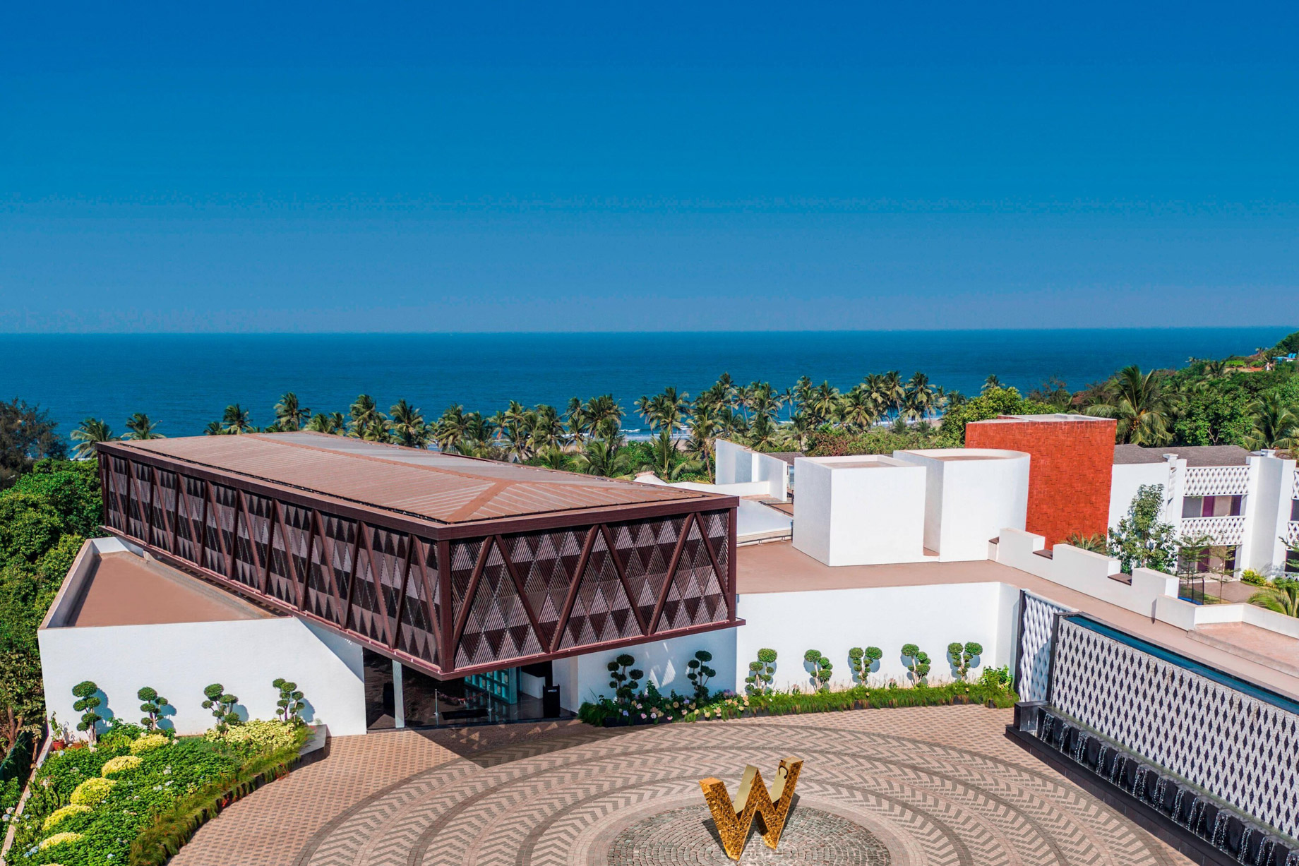 W Goa Vagator Beach Resort – Goa, India – Hotel Exterior Front Entrance