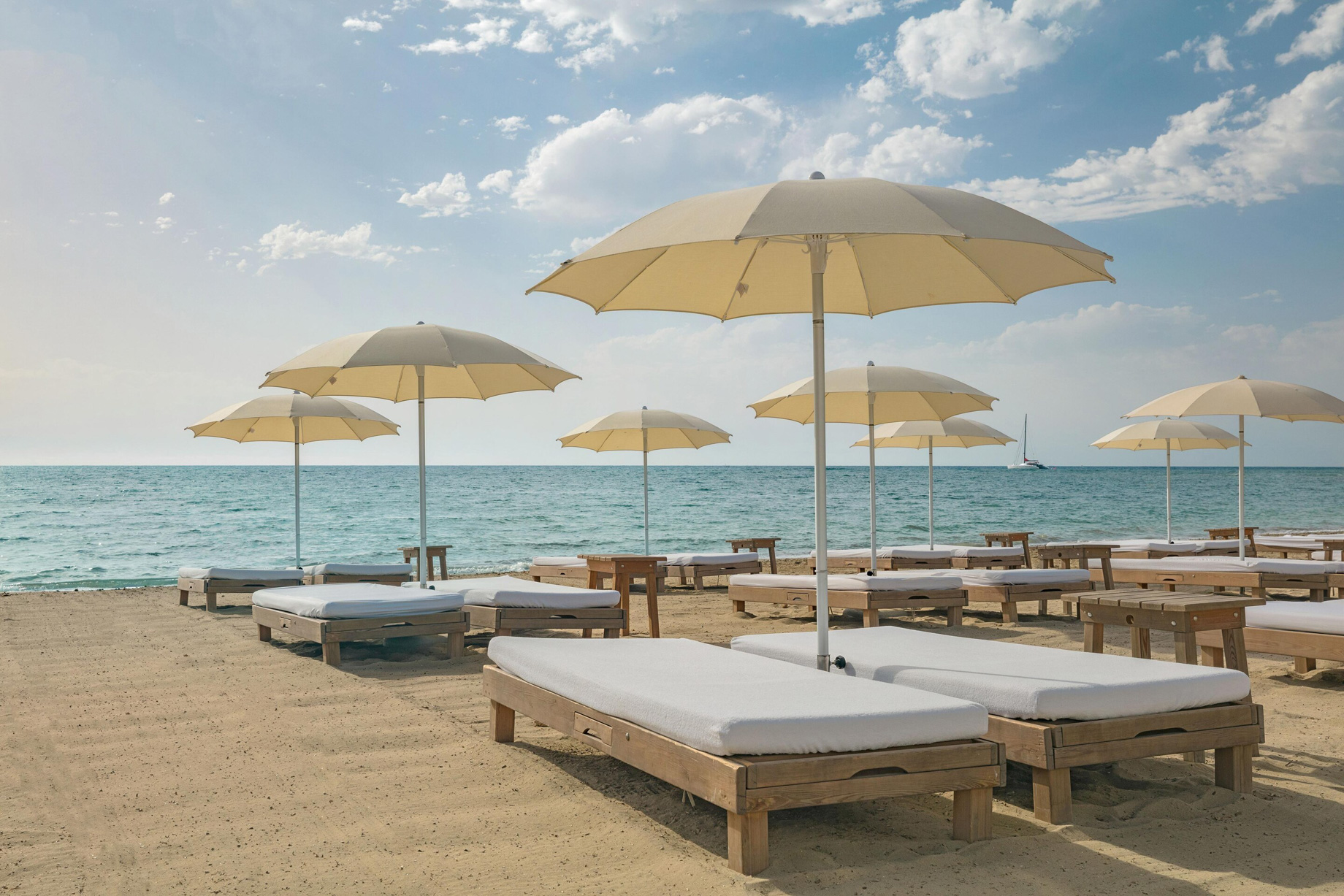 W Ibiza Hotel – Santa Eulalia del Rio, Spain – Chiringuito Blue Beach Beds