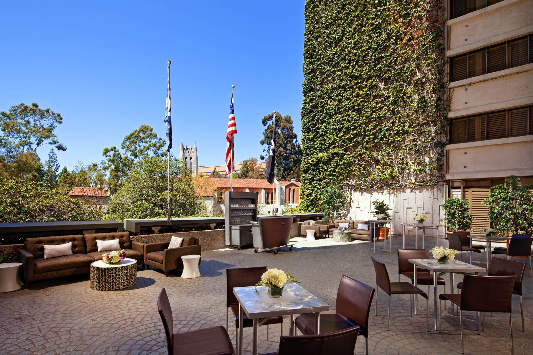 W Los Angeles West Beverly Hills Hotel – Los Angeles, CA, USA – Terrace Reception Setup