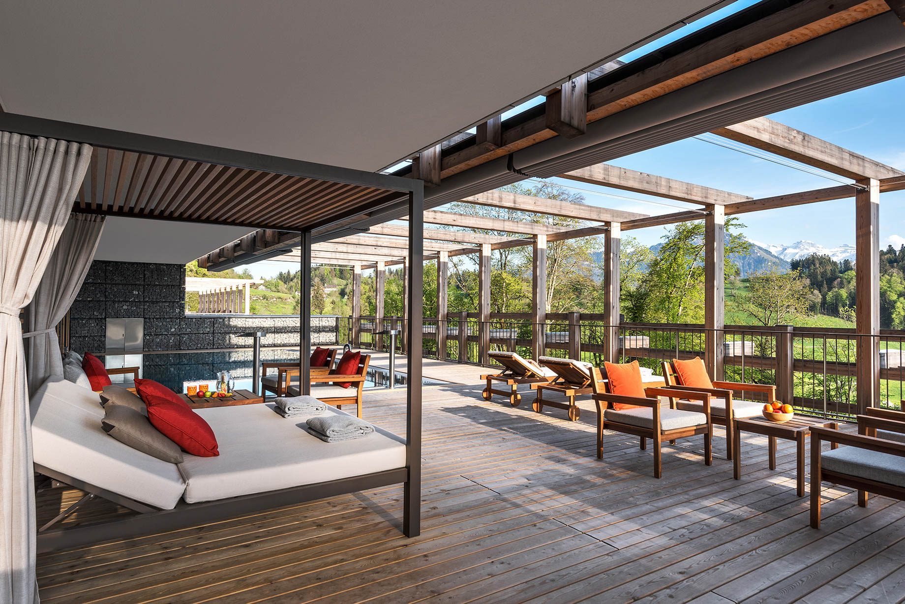 Waldhotel – Burgenstock Hotels & Resort – Obburgen, Switzerland – Outdoor Pool Deck