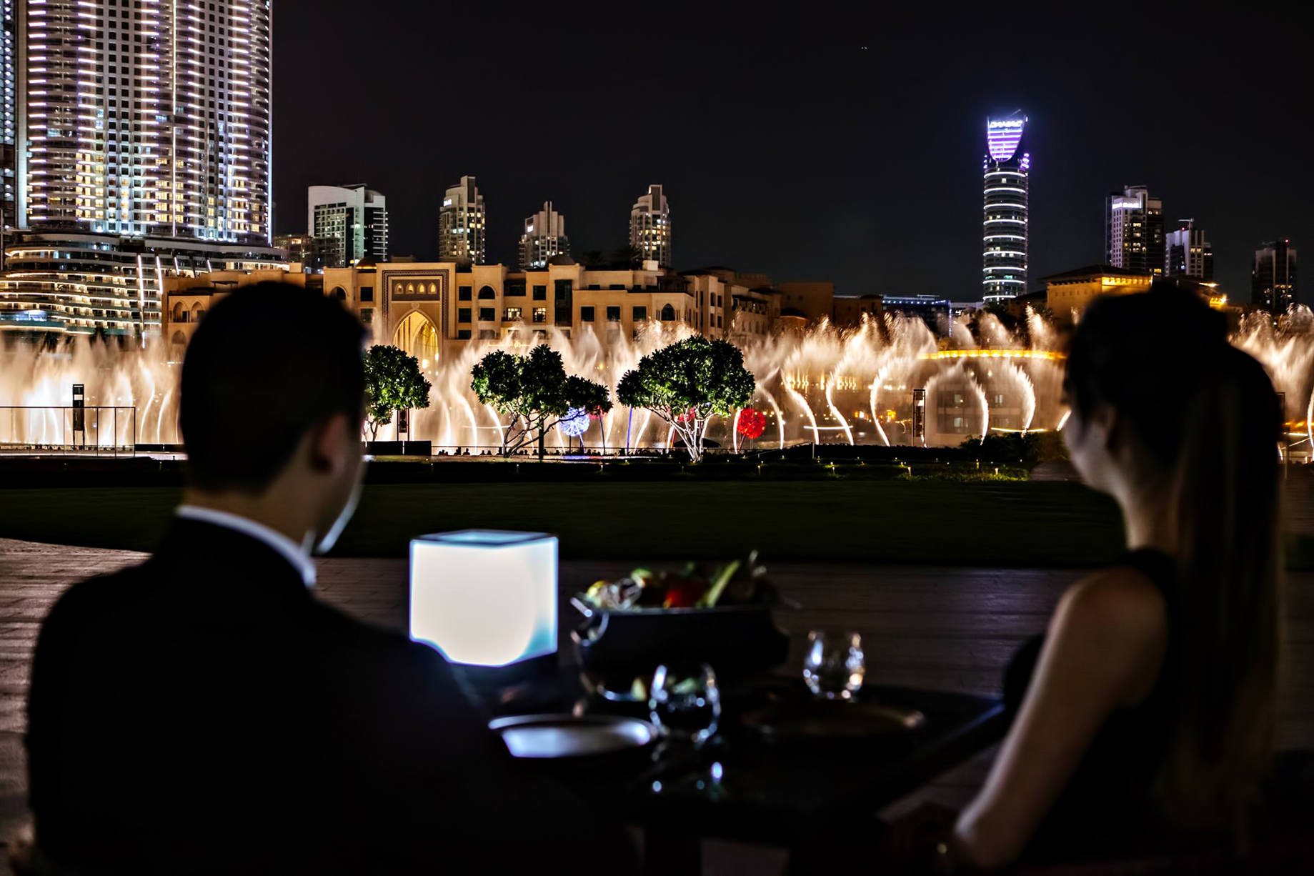 Armani Hotel Dubai – Burj Khalifa, Dubai, UAE – Fountain View Dining