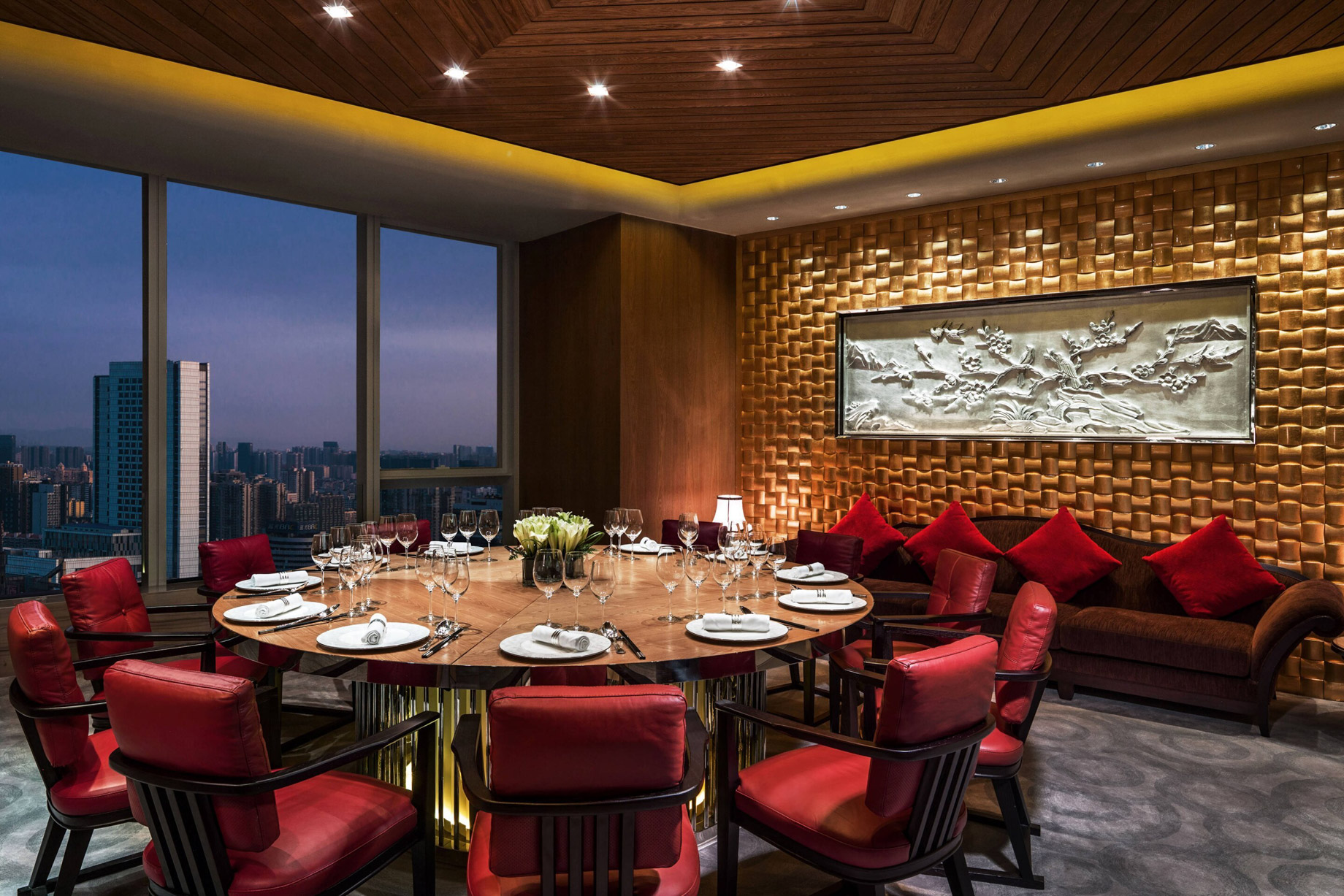 The St. Regis Chengdu Hotel – Chengdu, Sichuan, China – Yun Fu Private Dining Room Evening