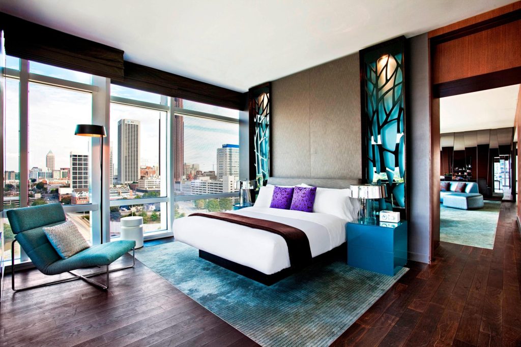 W Atlanta Downtown Hotel - Atlanta, Georgia, USA - E Wow Suite King Bedroom