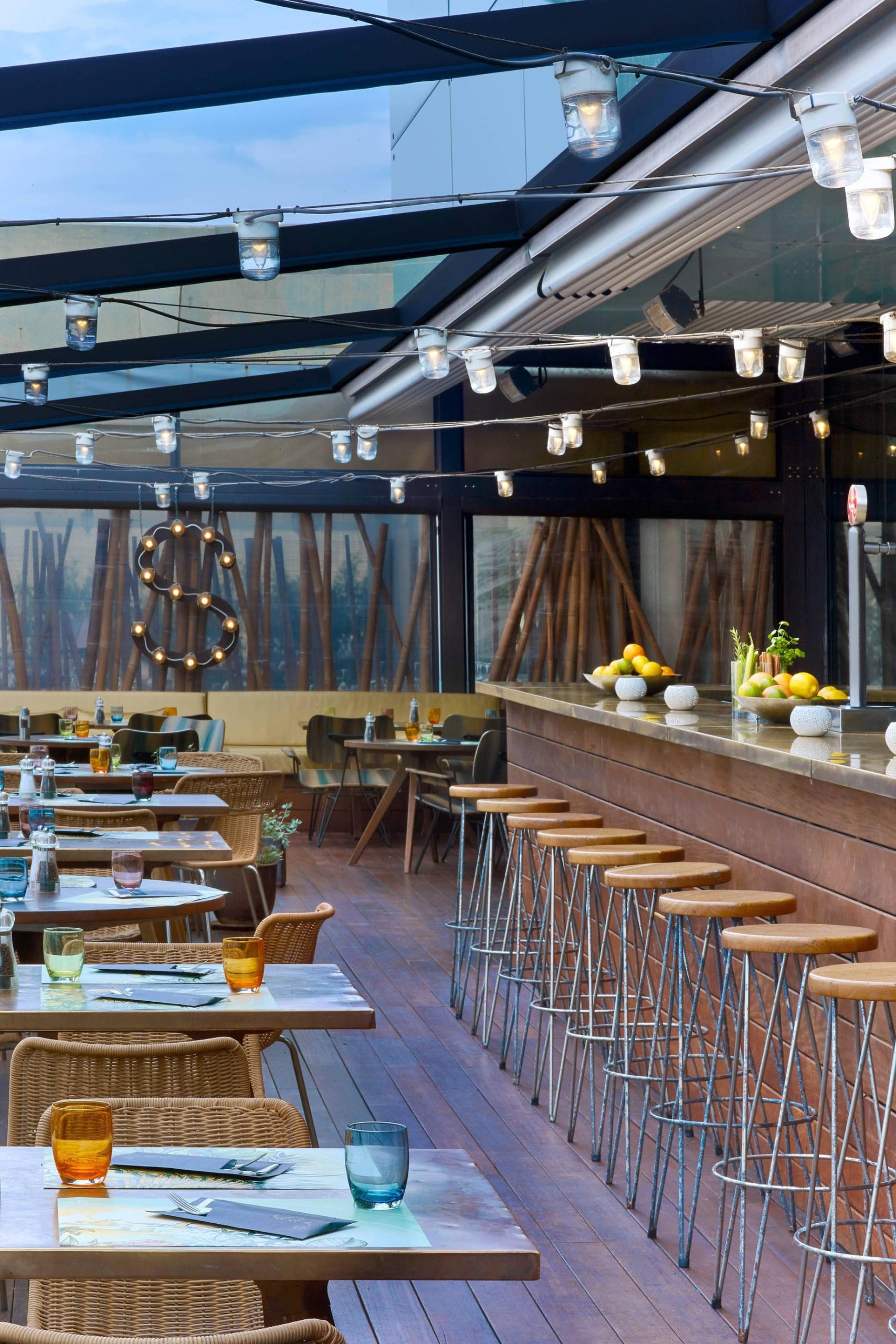 W Barcelona Hotel - Barcelona, Spain - Salt Restaurant Terrace Seating