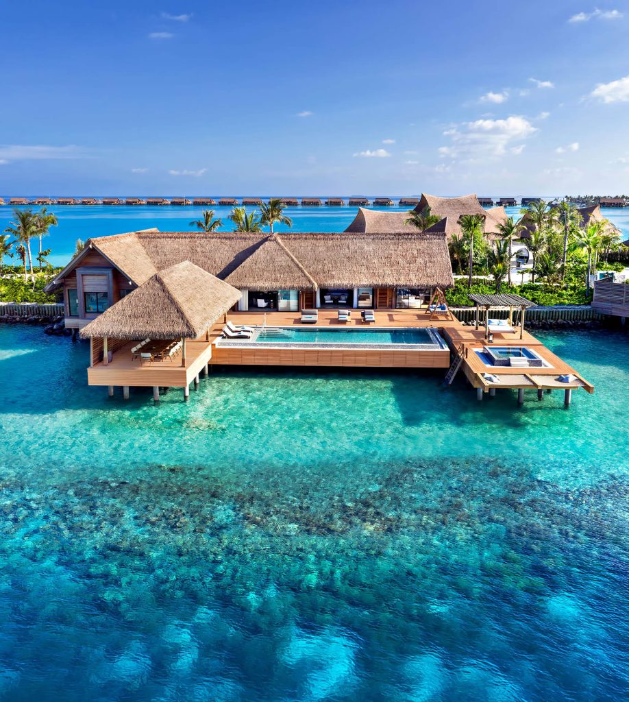 Waldorf Astoria Maldives Ithaafushi Resort - Ithaafushi Island, Maldives - Reef Villa with Pool Two Bedroom Aerial
