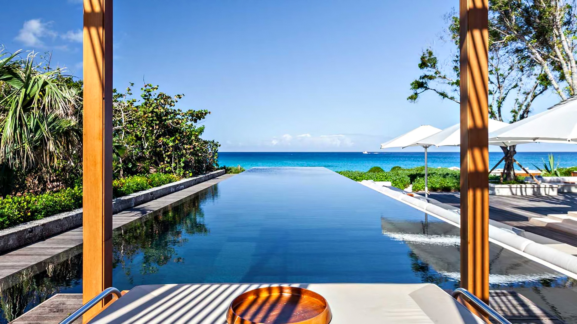 Amanyara Resort – Providenciales, Turks and Caicos Islands – Artist Ocean Villa Infinity Pool Deck View
