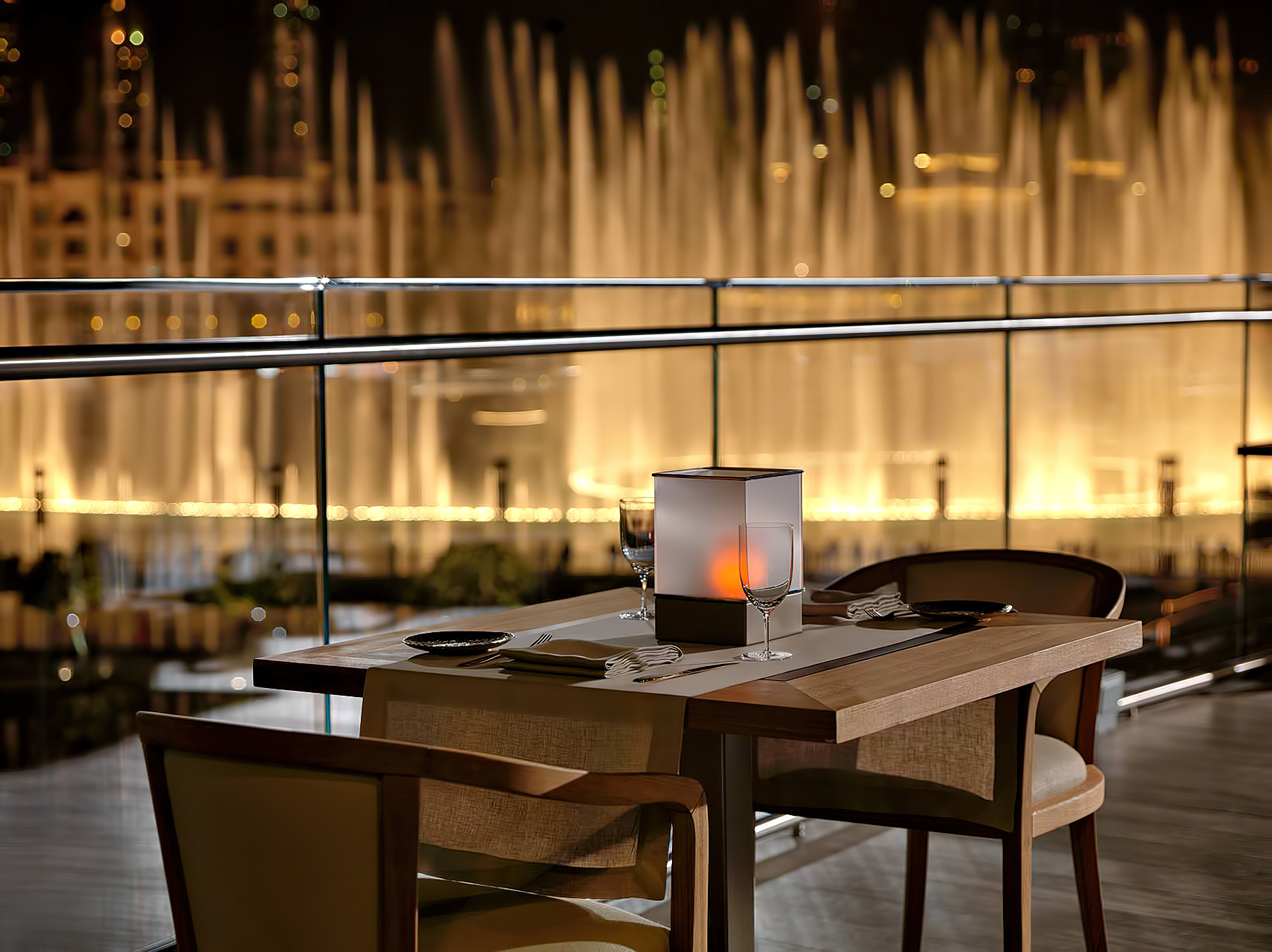 Armani Hotel Dubai - Burj Khalifa, Dubai, UAE - Fountain View Dining