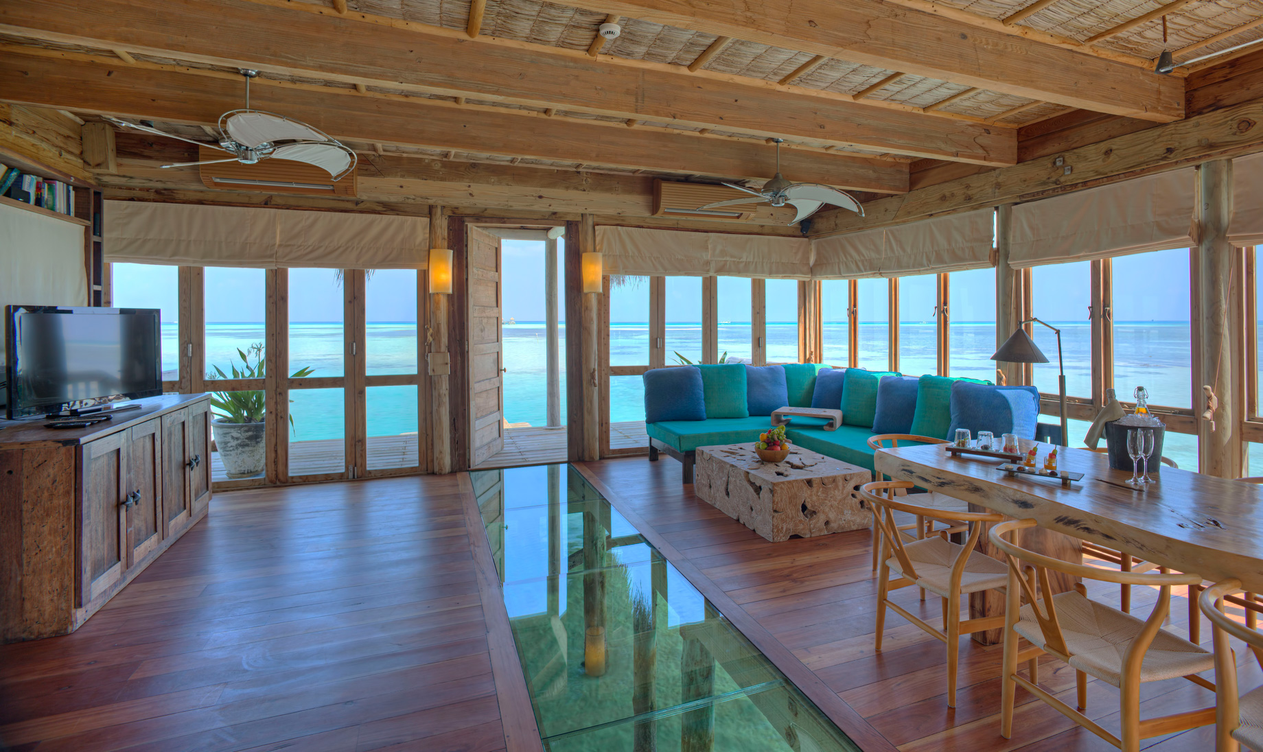 Gili Lankanfushi Resort – North Male Atoll, Maldives – The Private Reserve Entrance Living Room