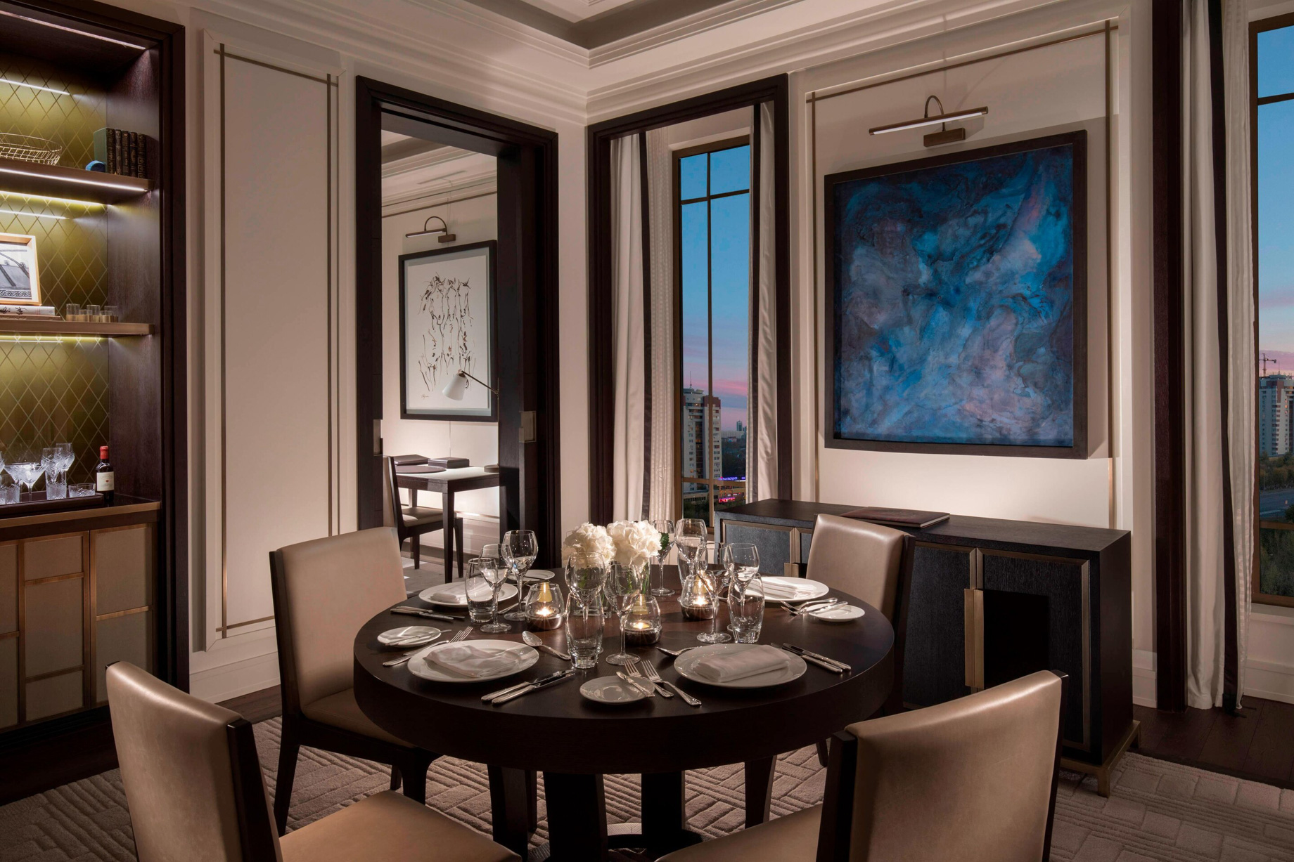 The St. Regis Astana Hotel – Astana, Kazakhstan – Royal Suite Dining Room and Study