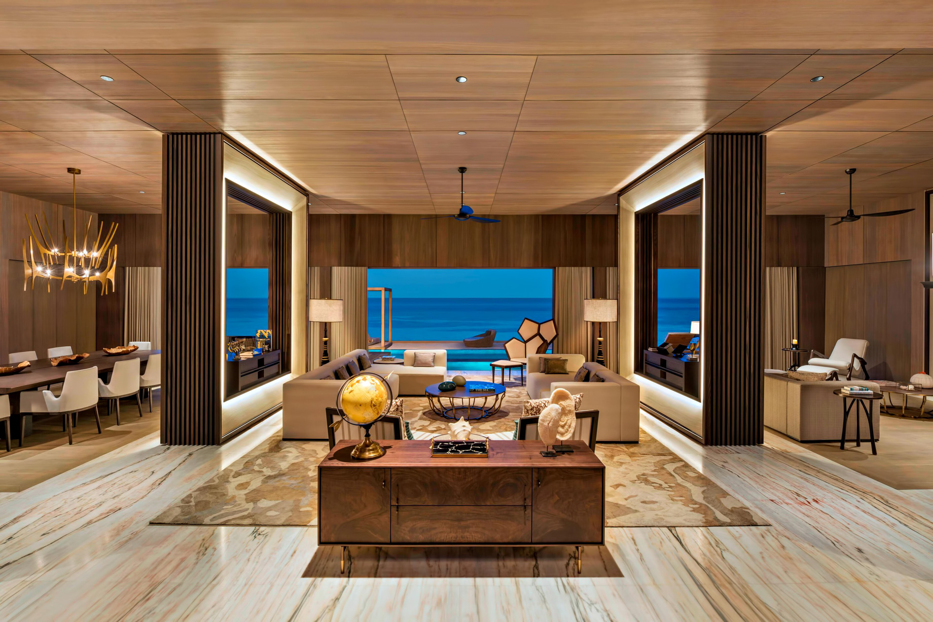 The St. Regis Maldives Vommuli Resort – Dhaalu Atoll, Maldives – John Jacob Astor Estate Living Room