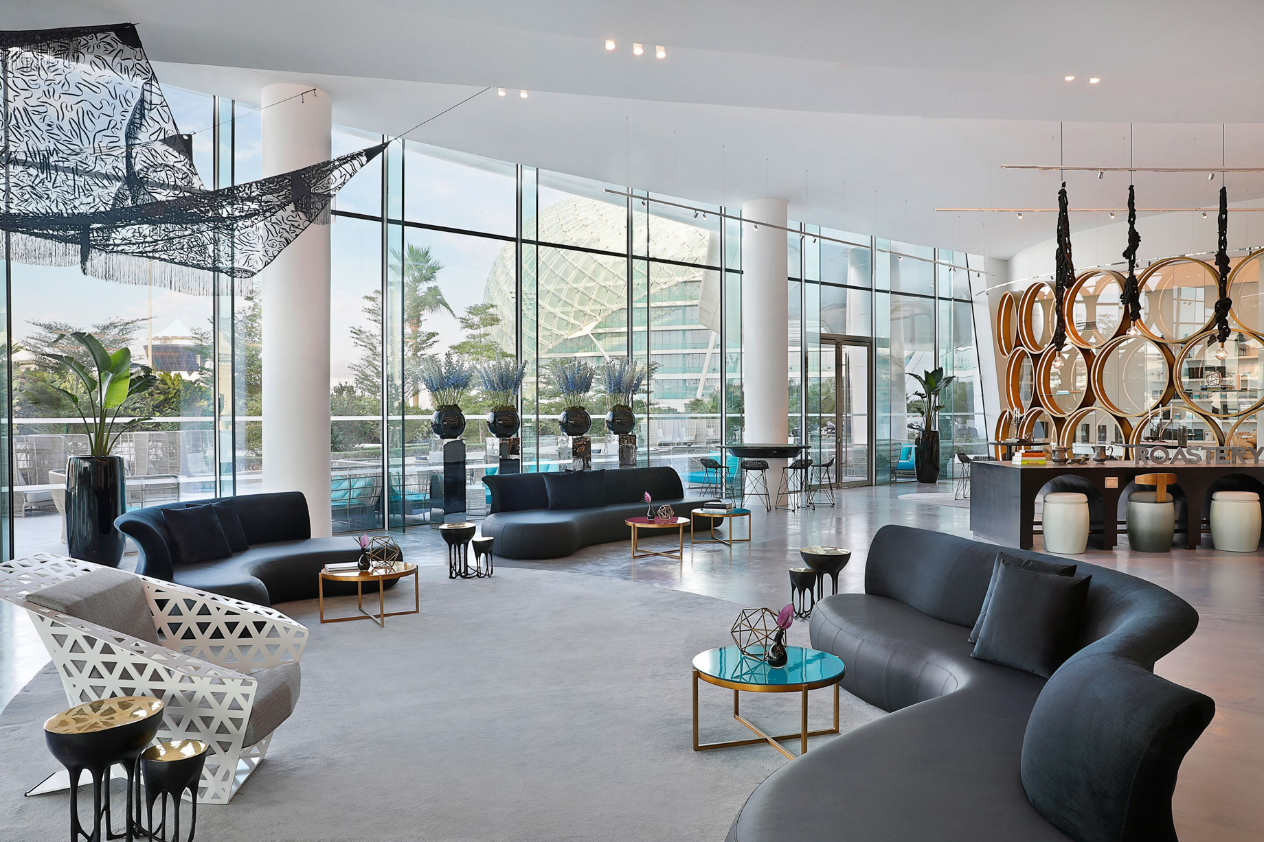 W Abu Dhabi Yas Island Hotel – Abu Dhabi, UAE – Living Room Lounge