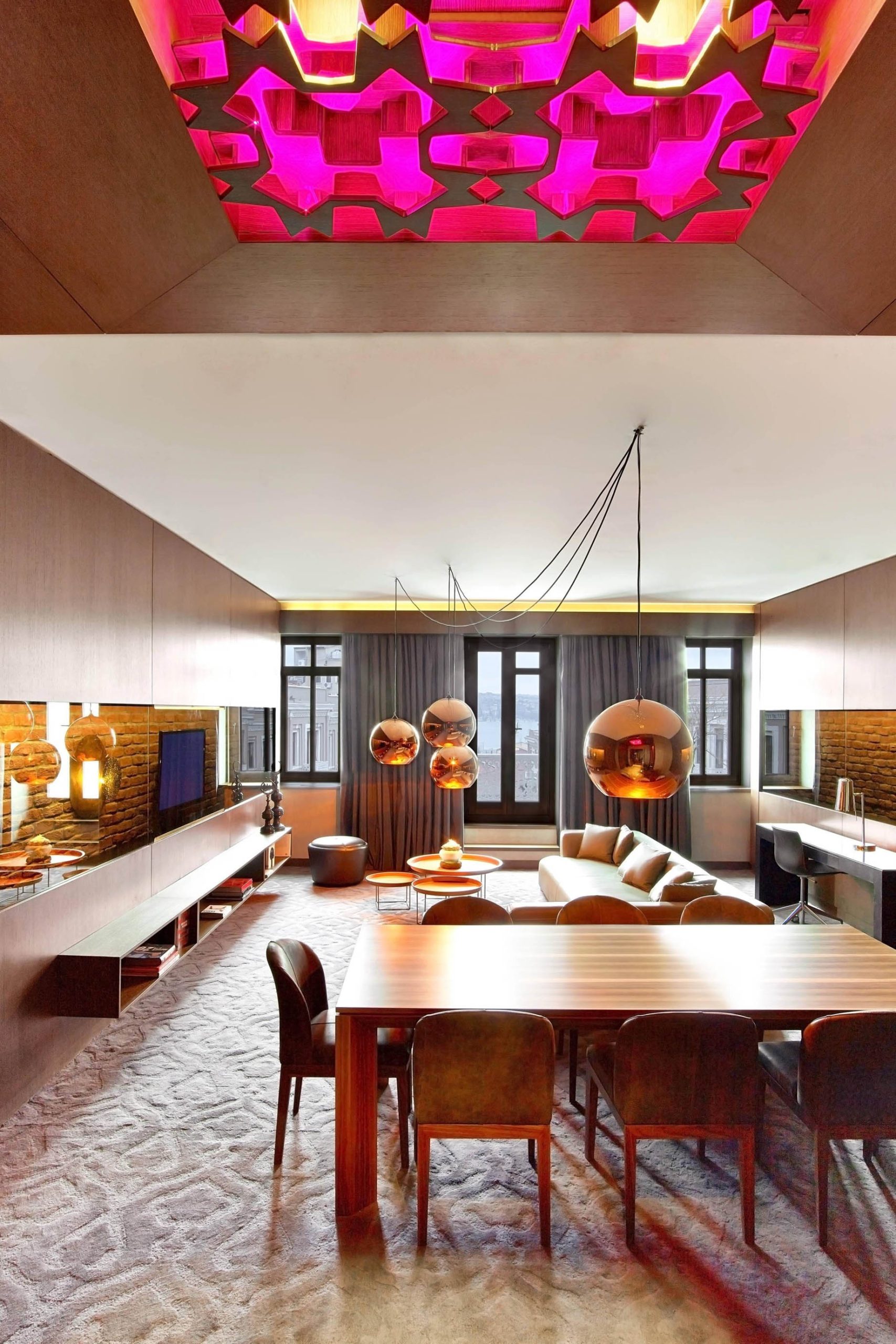 W Istanbul Hotel - Istanbul, Turkey - Cool Corner Suite Living Area