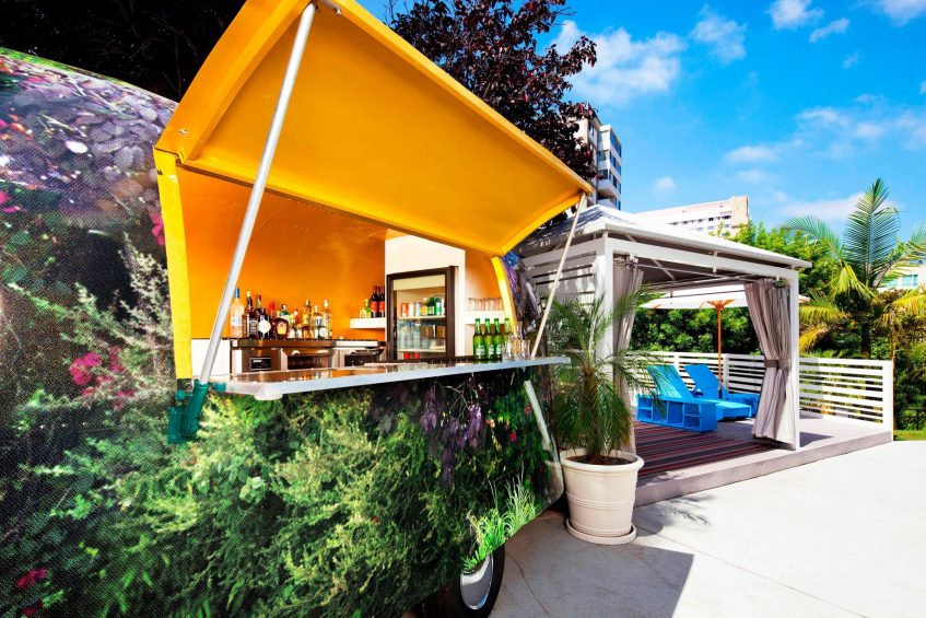 W Los Angeles West Beverly Hills Hotel - Los Angeles, CA, USA - Airstream Bar & EWOW Cabana