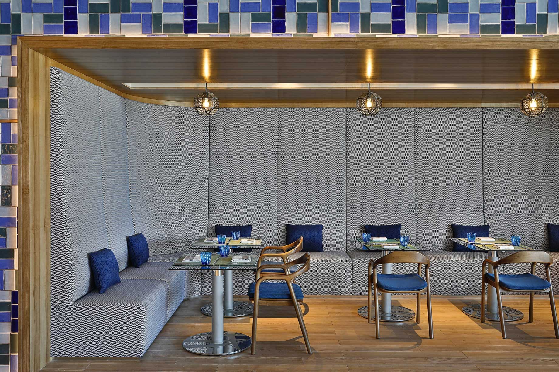 W Muscat Resort – Muscat, Oman – Harvest Restaurant Booth Tables