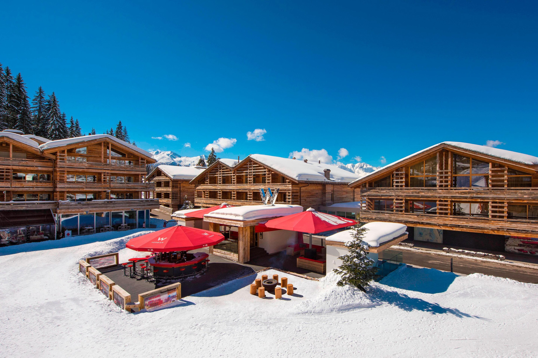 W Verbier Hotel – Verbier, Switzerland – Exterior Winter