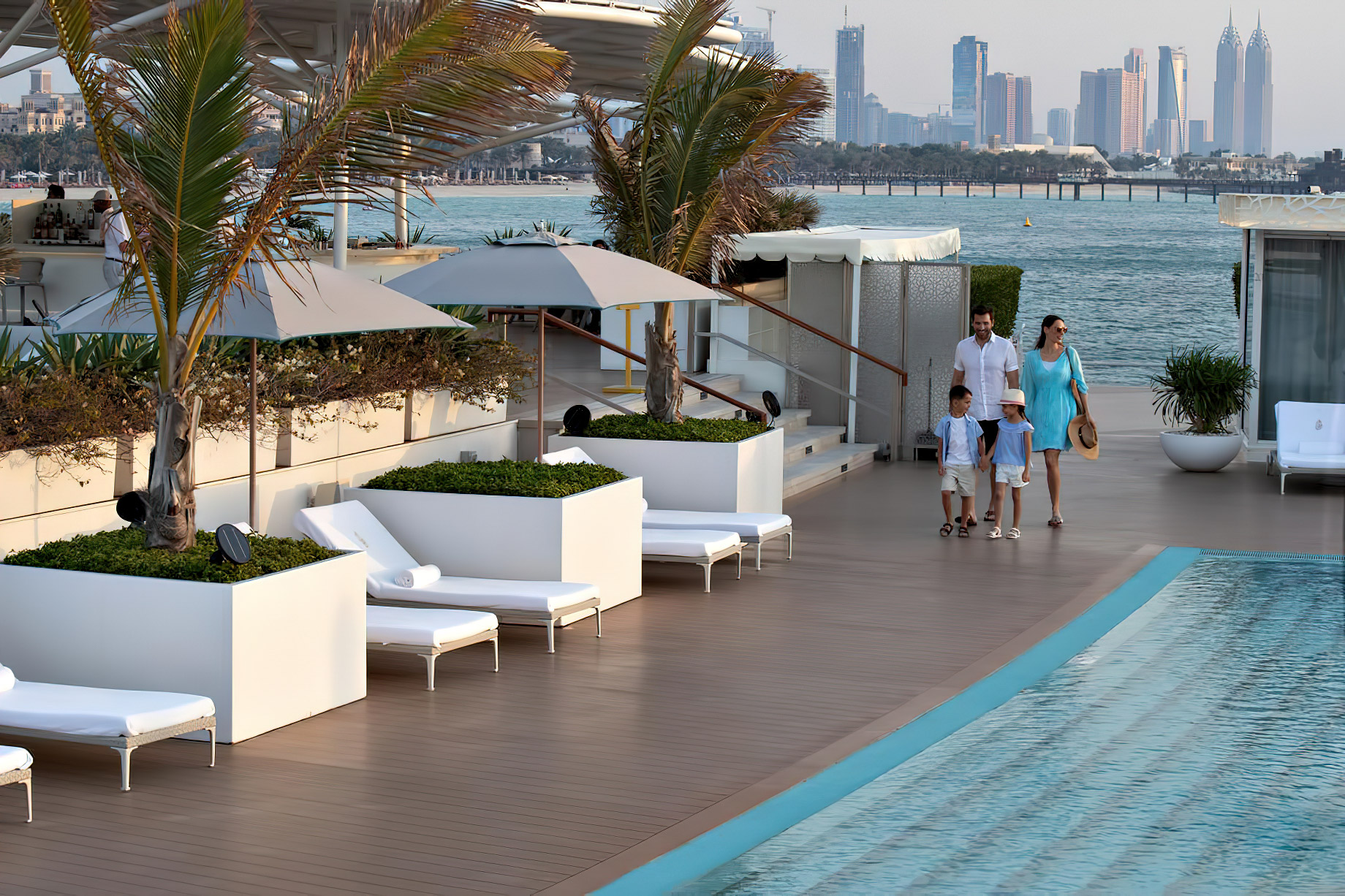 Burj Al Arab Jumeirah Hotel - Dubai, UAE - Burj Al Arab Terrace Poolside