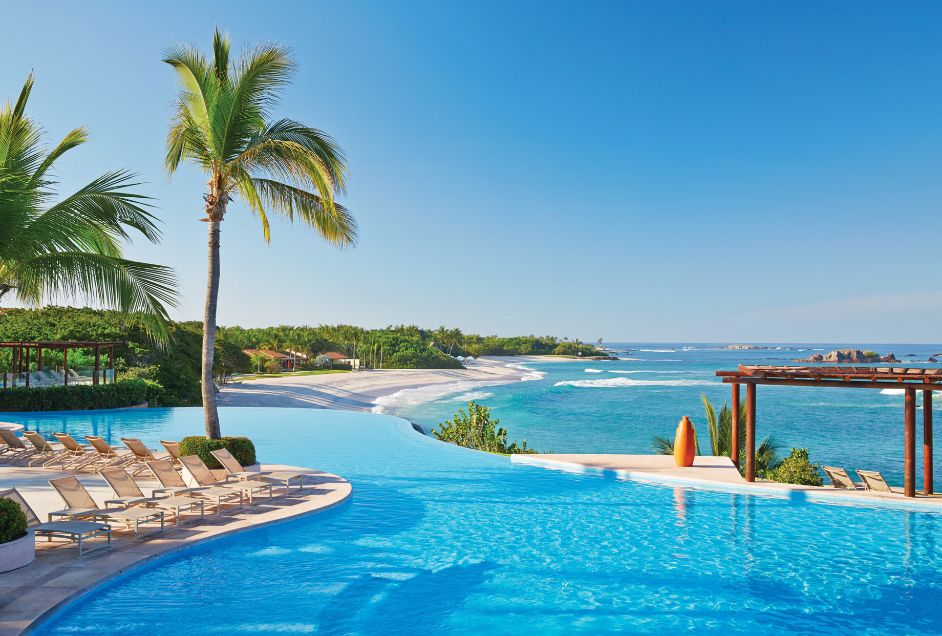 Four Seasons Resort Punta Mita – Nayarit, Mexico – Resort Infinity Pool and Beach View