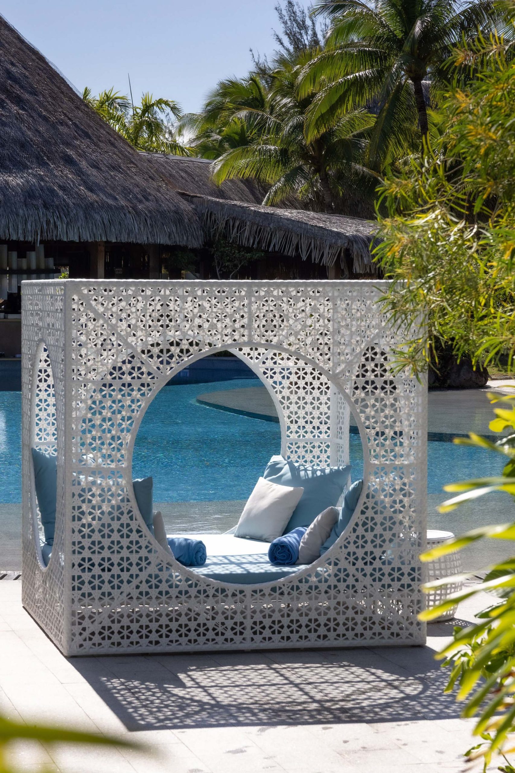 The St. Regis Bora Bora Resort - Bora Bora, French Polynesia - Main Beach Pool Cabana