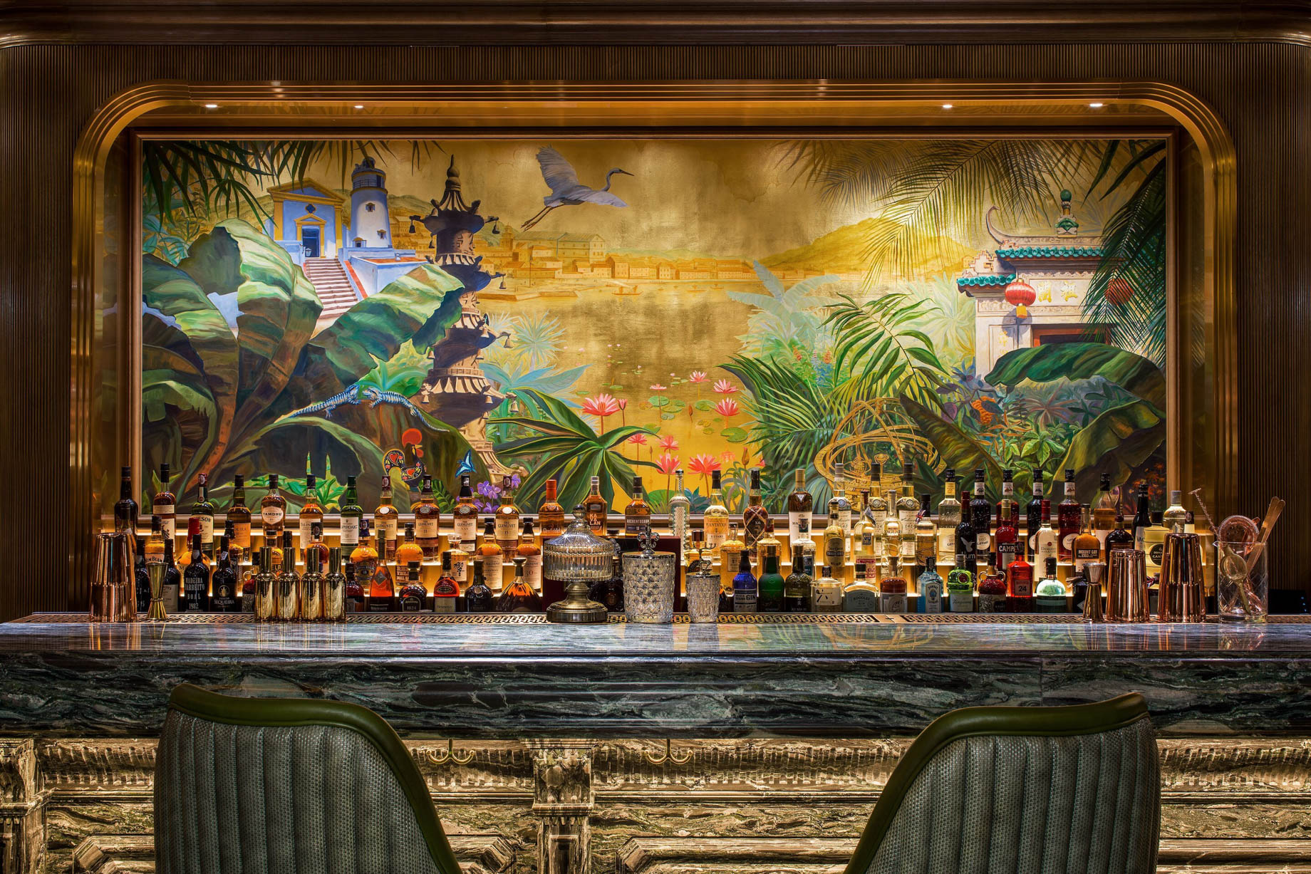The St. Regis Macao Hotel - Cotai, Macau SAR, China - The St. Regis Bar Mural