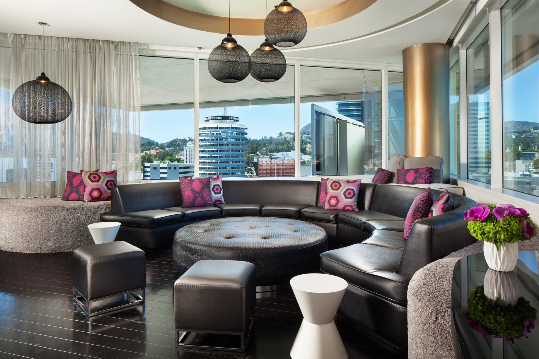 W Hollywood Hotel - Hollywood, CA, USA - Extreme Wow Suite Living Area