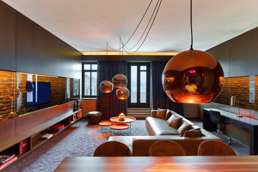 W Istanbul Hotel - Istanbul, Turkey - Cool Corner Suite Living Room