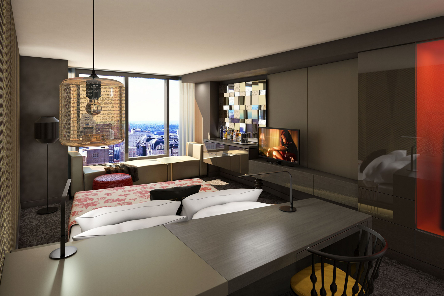 W Philadelphia Hotel - Philadelphia, PA, USA - Guest Room King