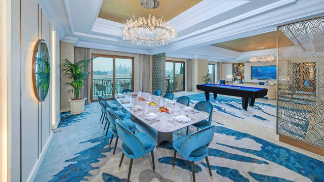 Atlantis The Palm Resort - Crescent Rd, Dubai, UAE - Presidential Suite Dining Lounge Area