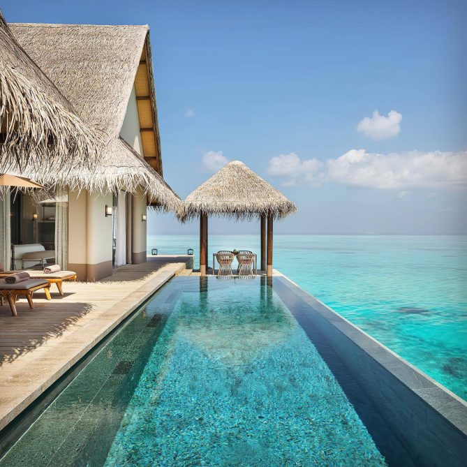 JOALI Maldives Resort - Muravandhoo Island, Maldives - Water Villa Infinity Pool Deck