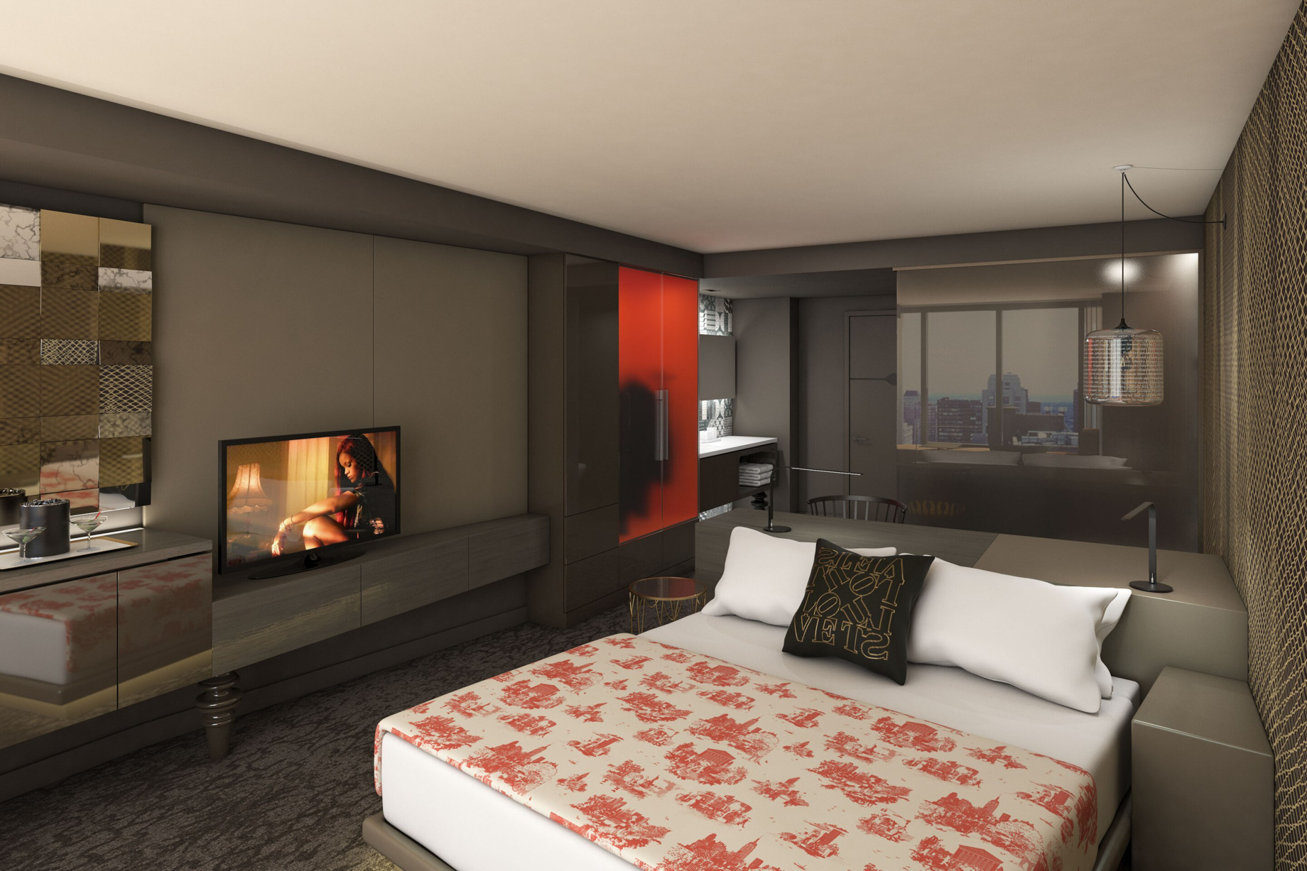 W Philadelphia Hotel – Philadelphia, PA, USA – Guest Room King Bed