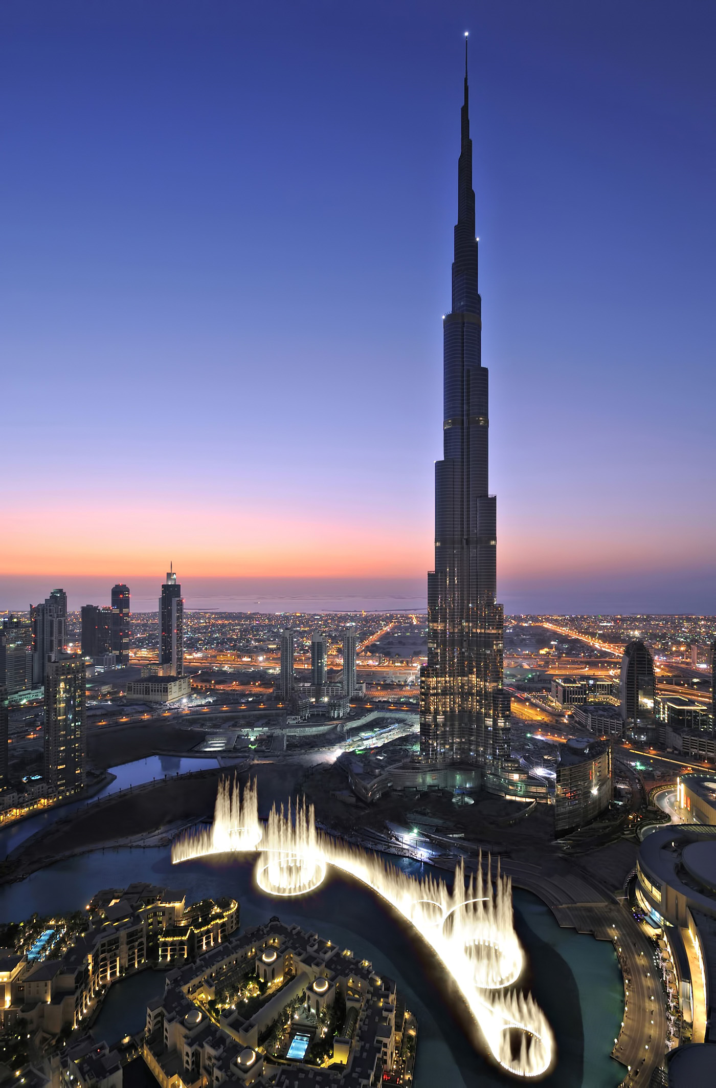 Armani Hotel Dubai – Burj Khalifa, Dubai, UAE – Burj Khalifa Tower Fountain View