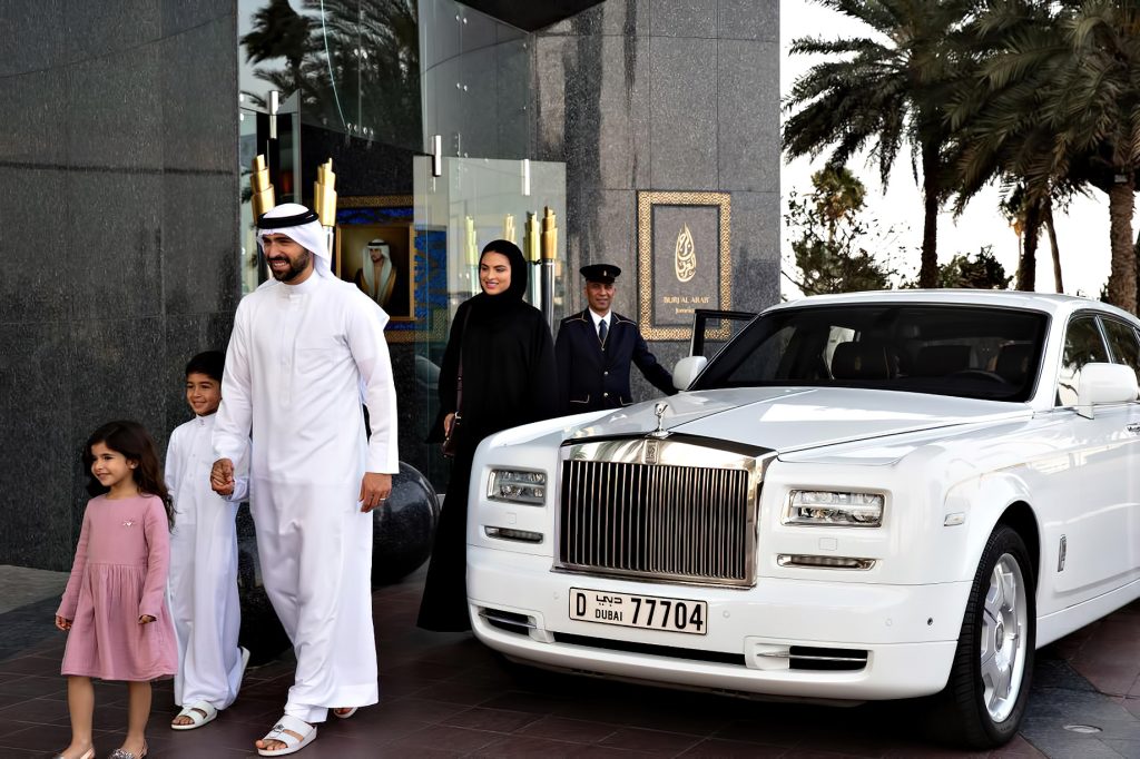 Burj Al Arab Jumeirah Hotel - Dubai, UAE - Rolls Royce Arrival